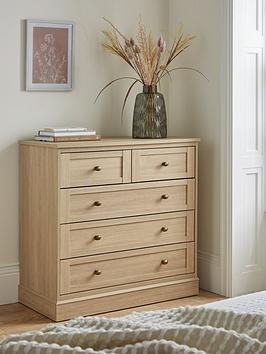 Product photograph of Very Home Darcy 3 2 Drawer Chest - Oak from very.co.uk