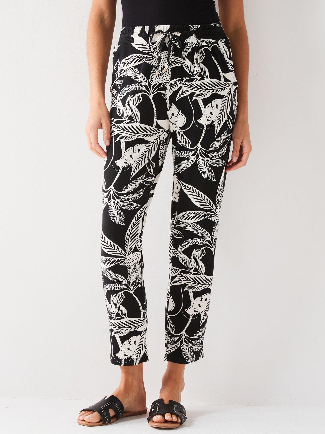 Everyday Tapered Leg Trouser - Print | Very.co.uk