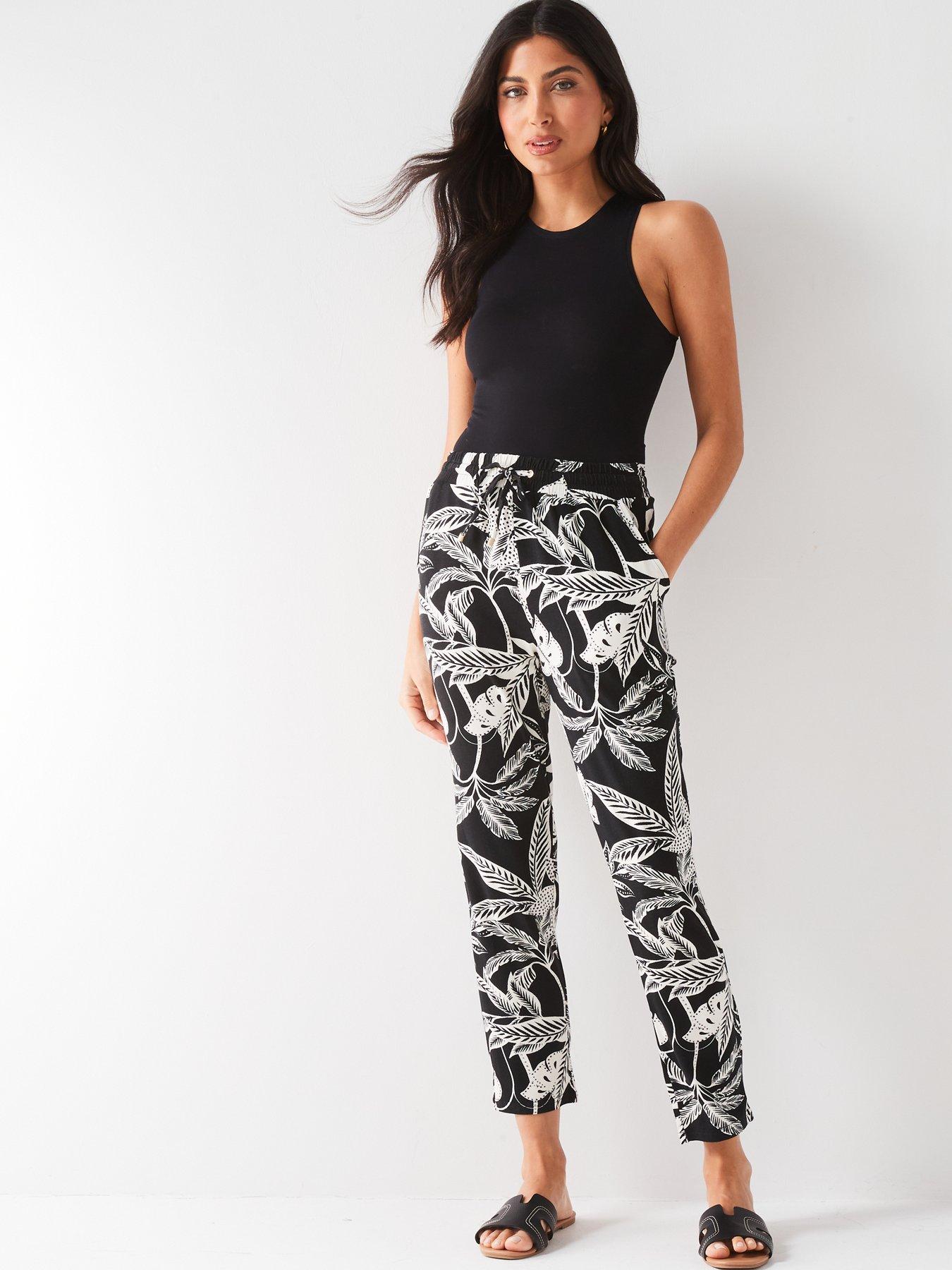 Everyday Tapered Leg Trouser - Print | Very.co.uk