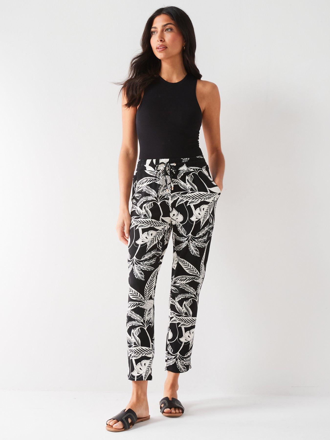 Everyday Tapered Leg Trouser - Print | Very.co.uk