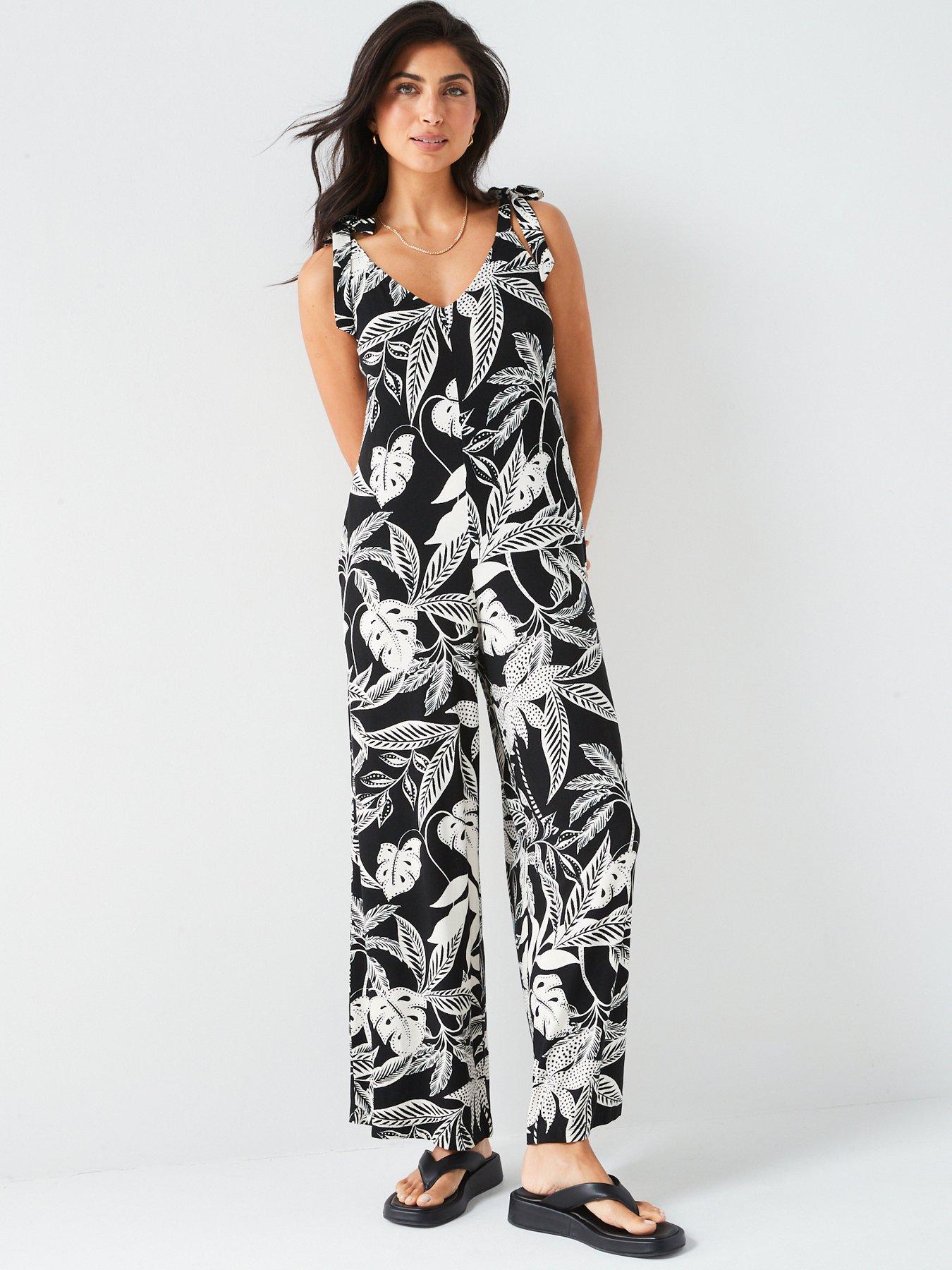 Shoulder tie jumpsuit on sale