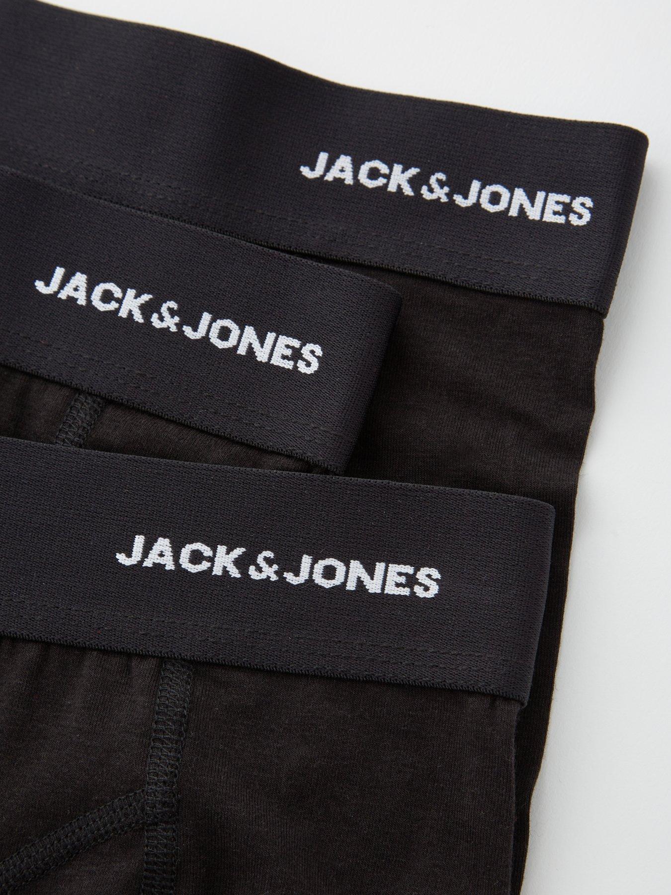 Image 3 of 4 of Jack & Jones Jack &amp; Jones 3-pack Bamboo Viscose Trunks - Black