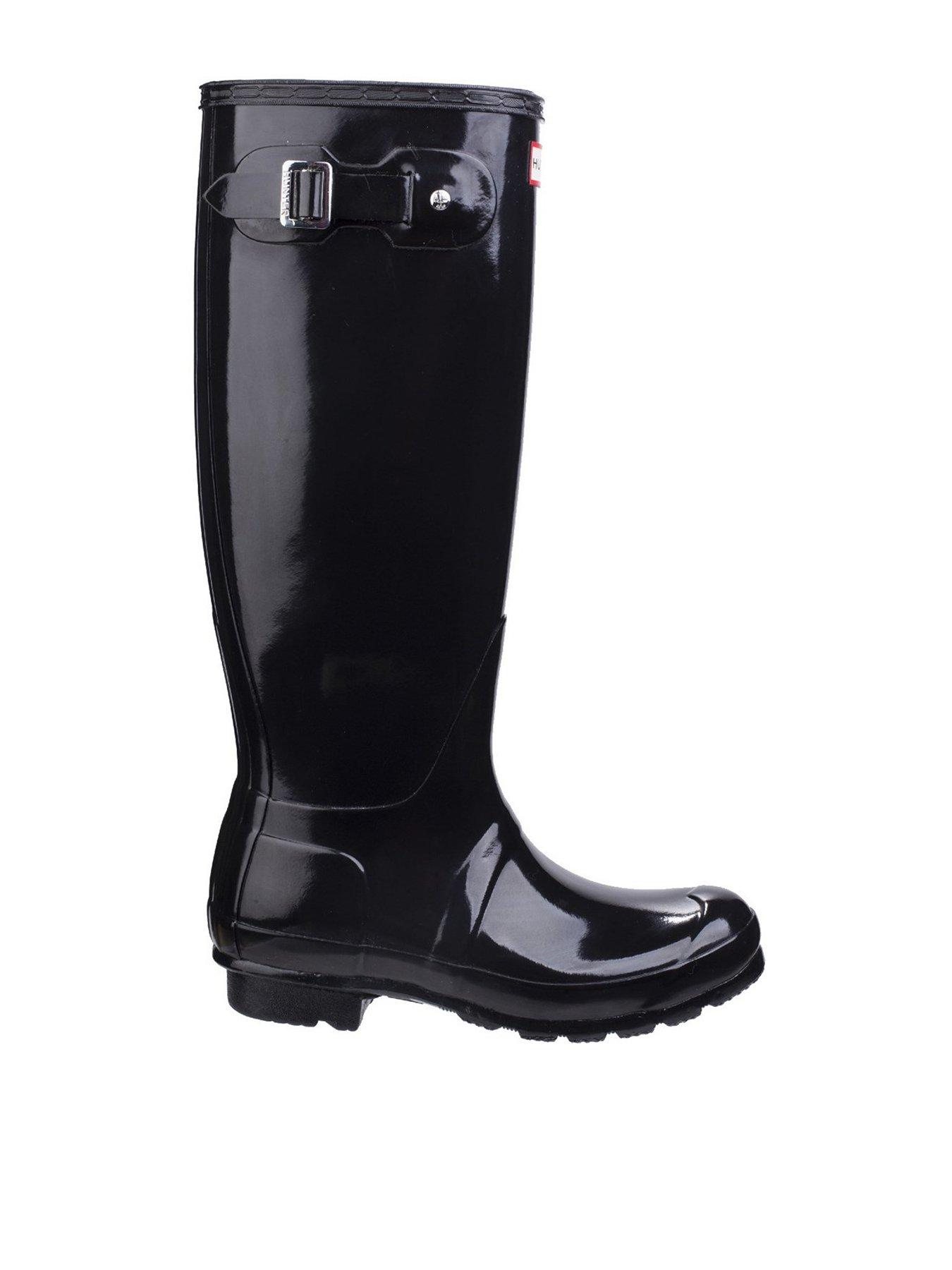 undefined Original Tall Gloss Knee High Boots - Black