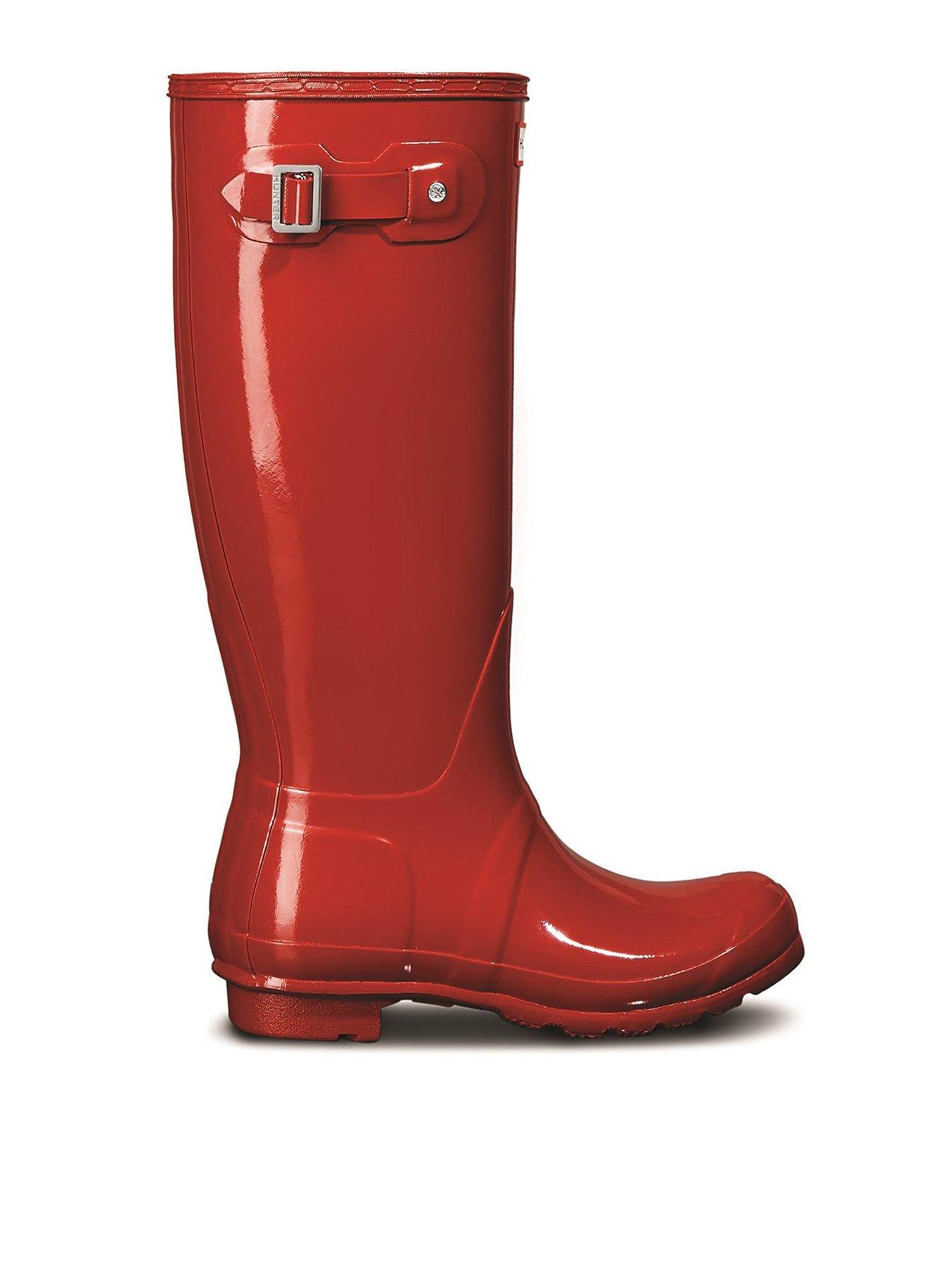 Red hunter best sale boots tall