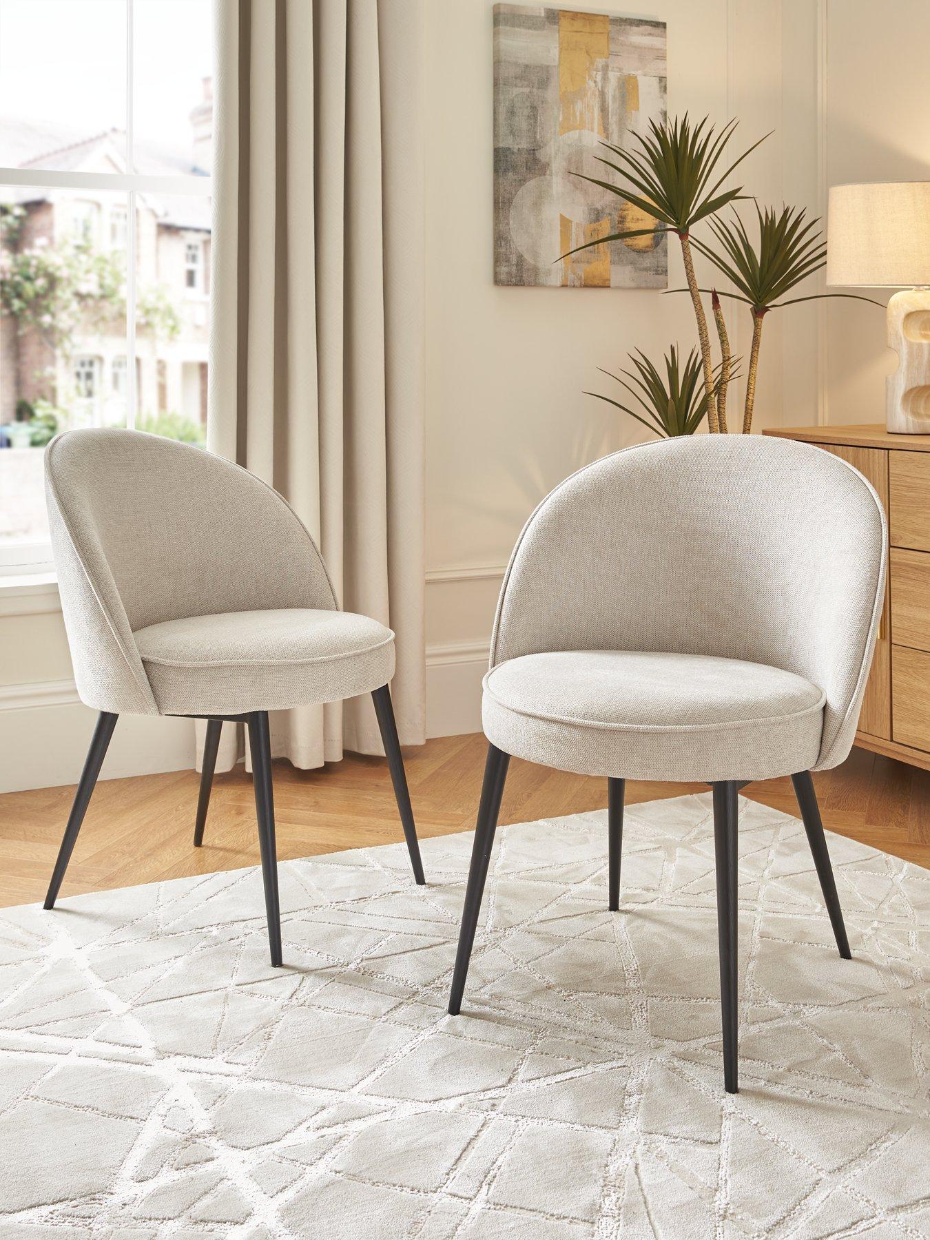 The Very Collection Carina Pair of Dining Chairs - Natural