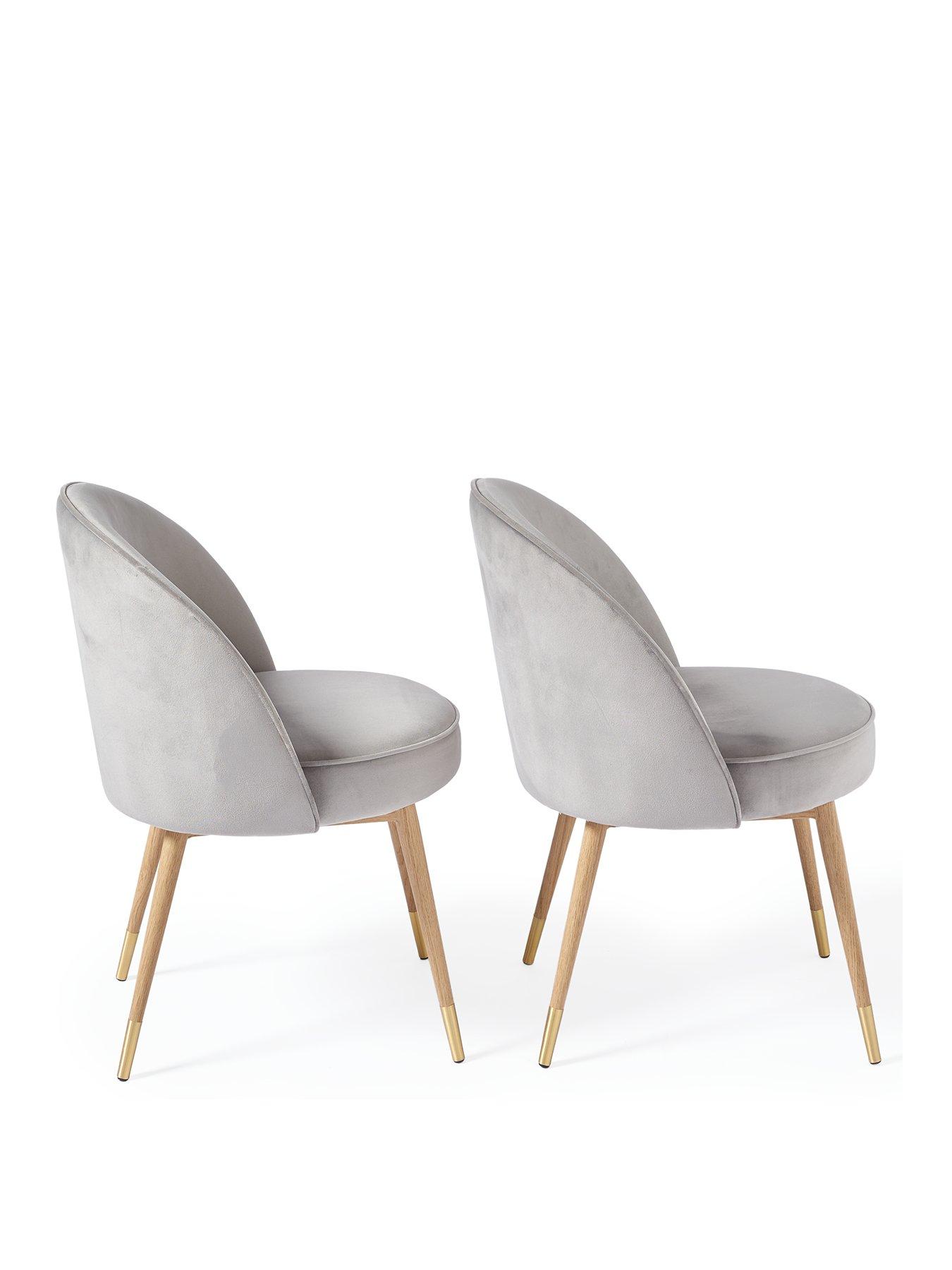 Image 3 of 5 of Very Home Carina Pair Of Dining Chairs - Grey