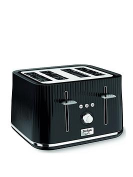 Tefal Loft 4 Slice Toaster, Black, Tt760840