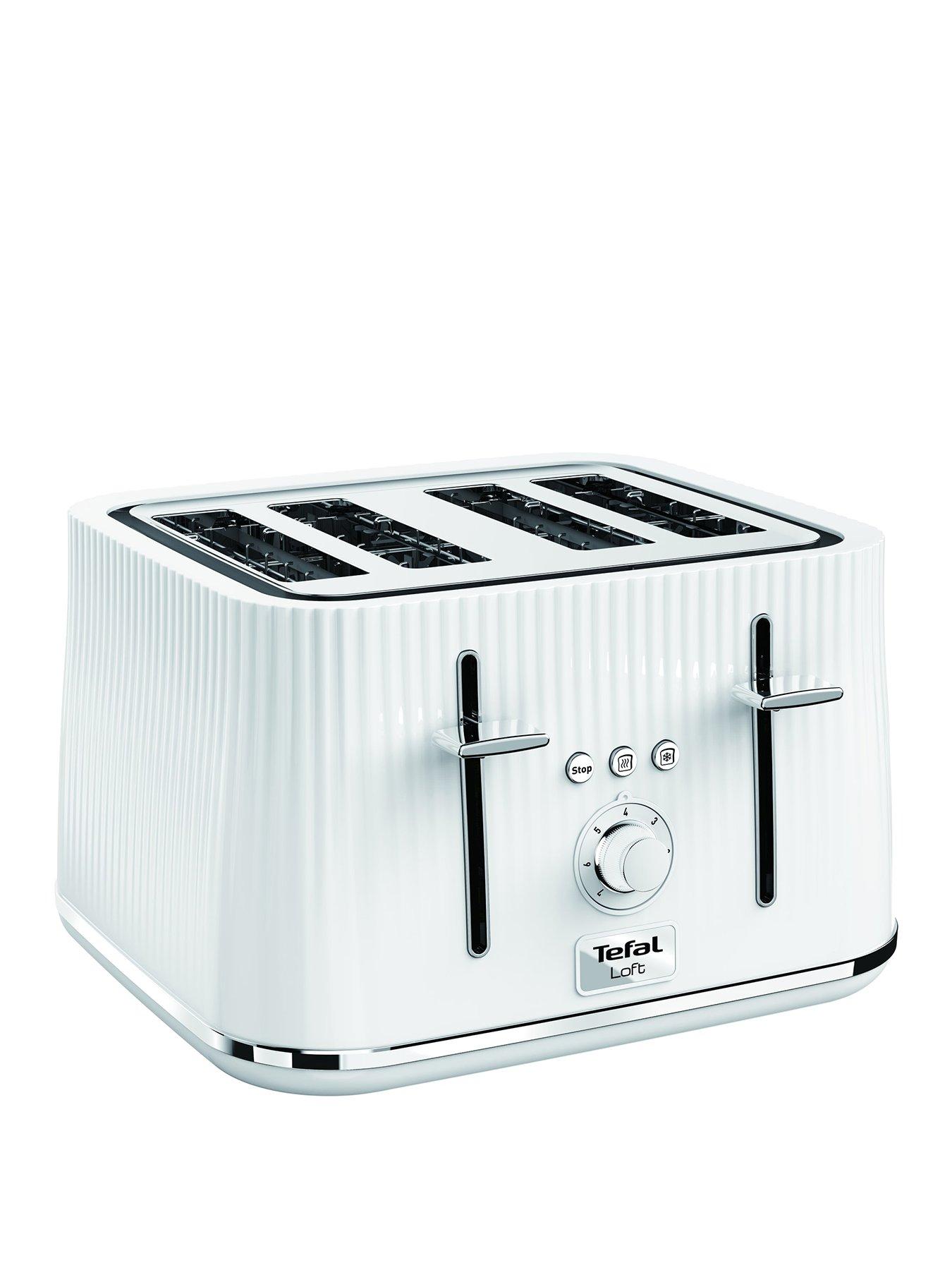 Image of Tefal Loft 4-Slice Toaster TT760140 - White