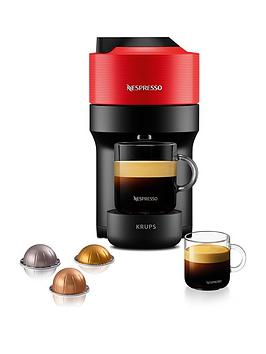 Product photograph of Nespresso Vertuo Pop Coffee Machine By Krups - Red Xn920540 from very.co.uk