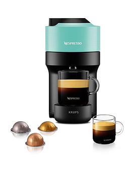 Product photograph of Nespresso Vertuo Pop Coffee Machine By Krups - Mint Xn920440 from very.co.uk