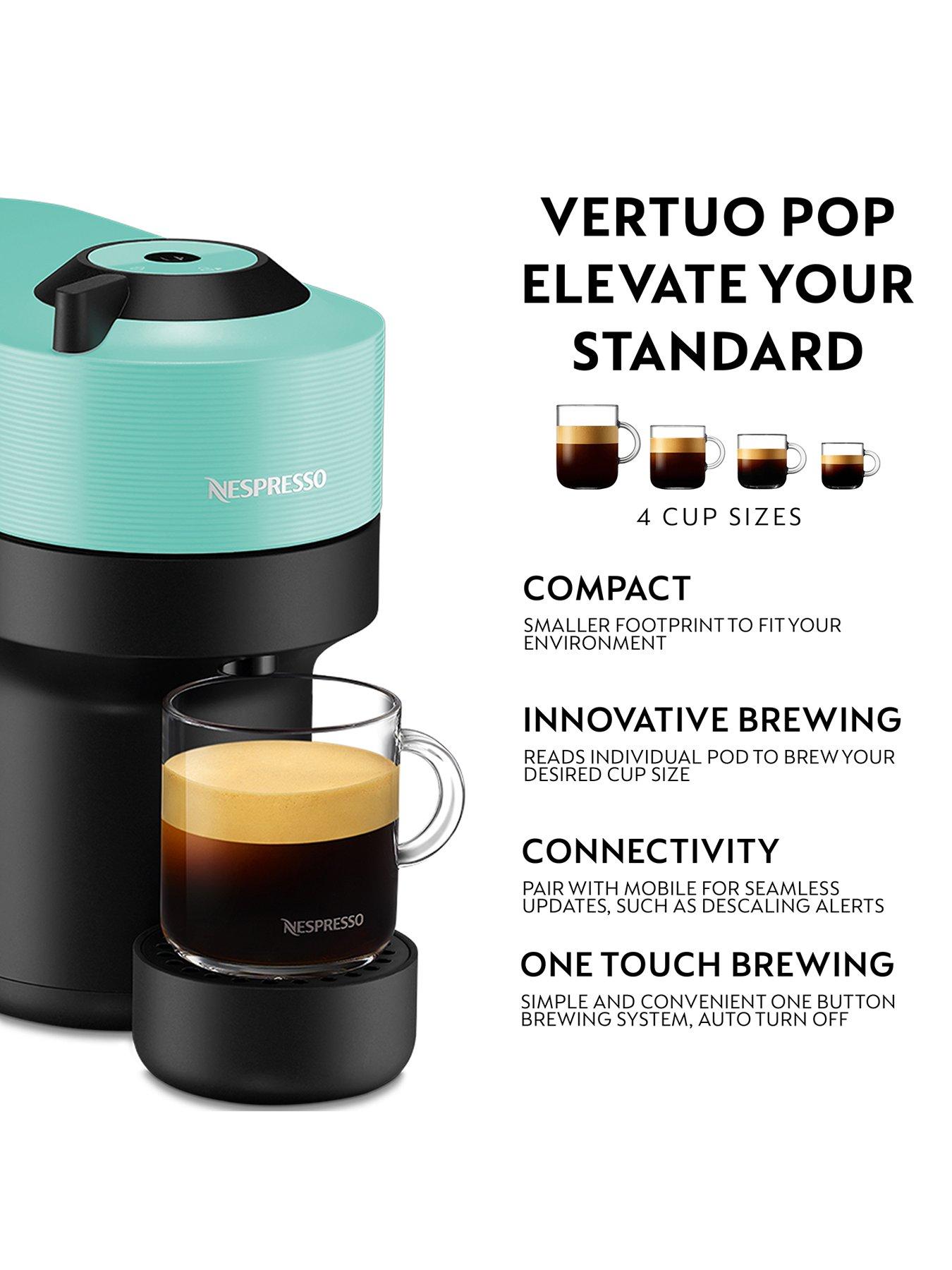 Nespresso Vertuo Pop Coffee Machine by Krups - Mint, XN920440