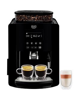 Product photograph of Krups Arabica Digital Full Auto Coffee Machine Ea817040 from very.co.uk