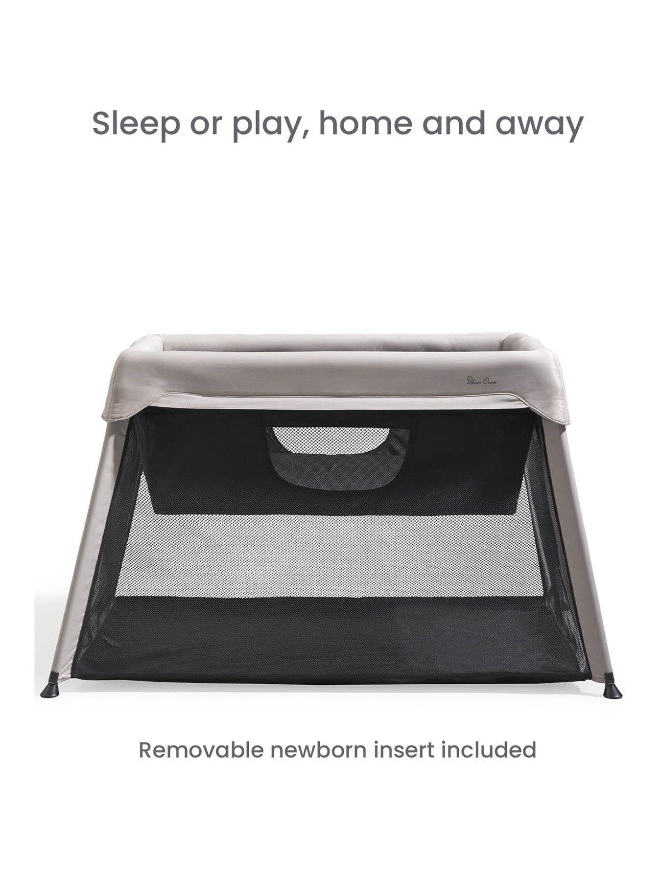 Silver Cross Slumber Travel Cot - Stone | very.co.uk