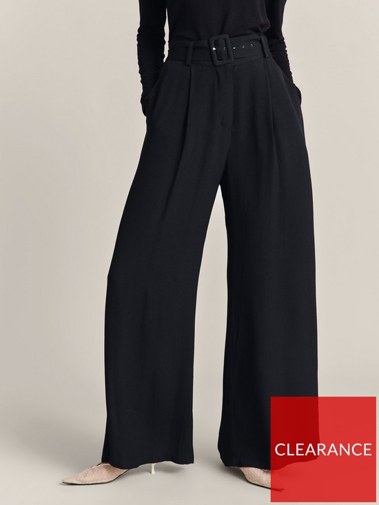 front image of ghost-clara-trousers-black