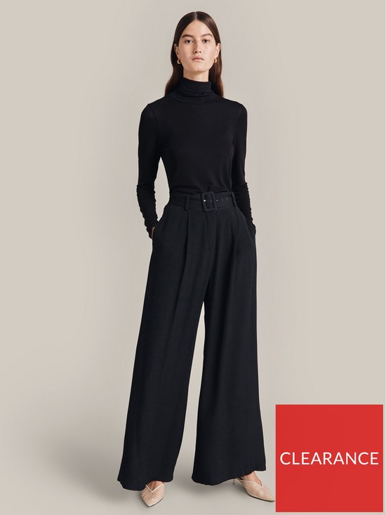 back image of ghost-clara-trousers-black
