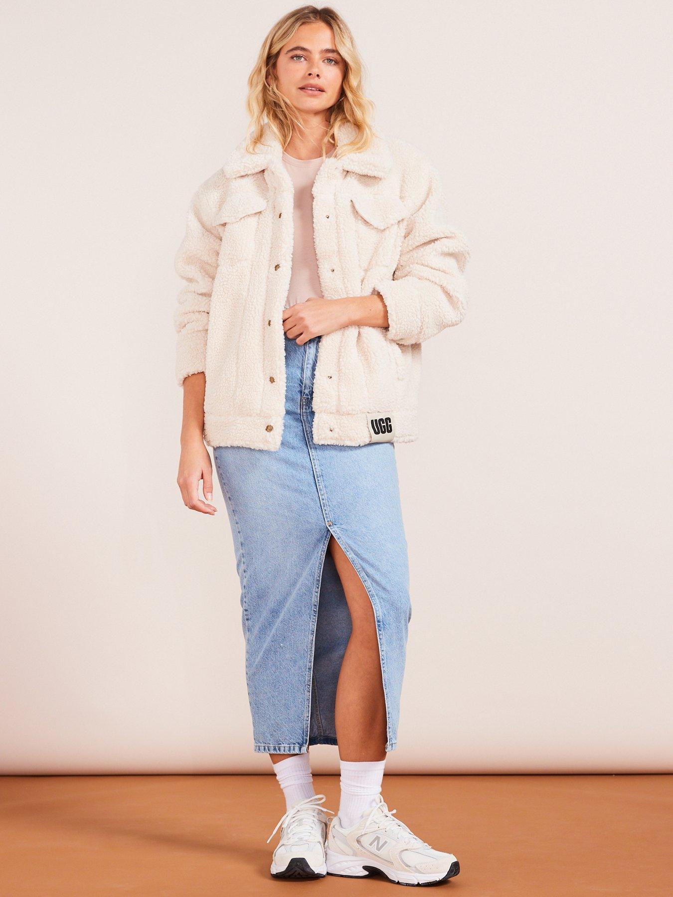 Frankie Sherpa Trucker Jacket Natural Ll