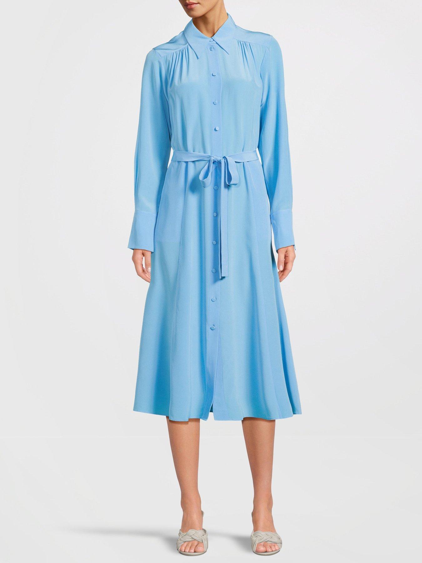 JOSEPH Diane Dress - Blue | Very.co.uk