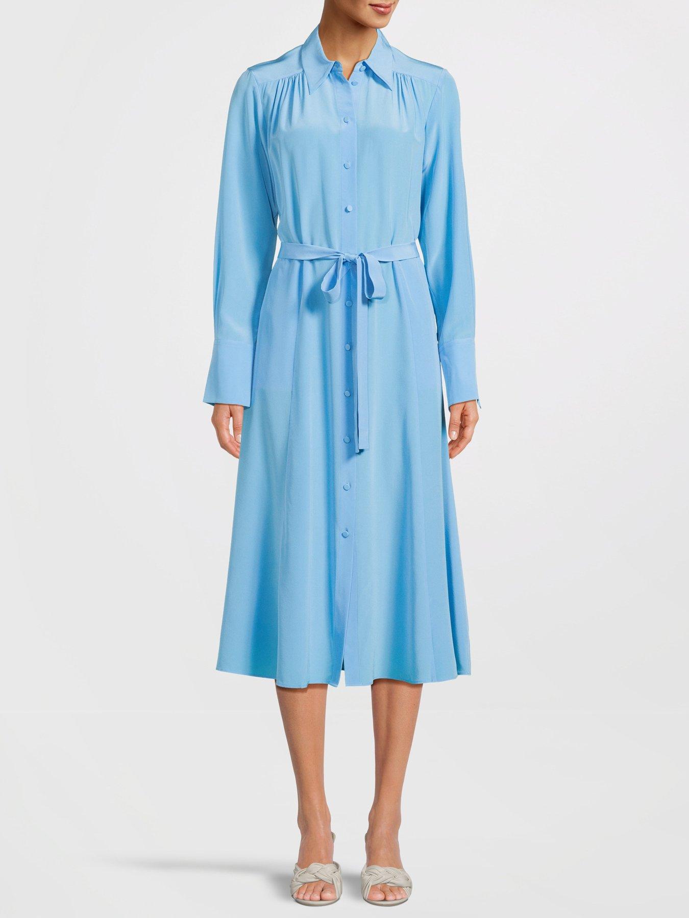 JOSEPH Diane Dress - Blue | Very.co.uk