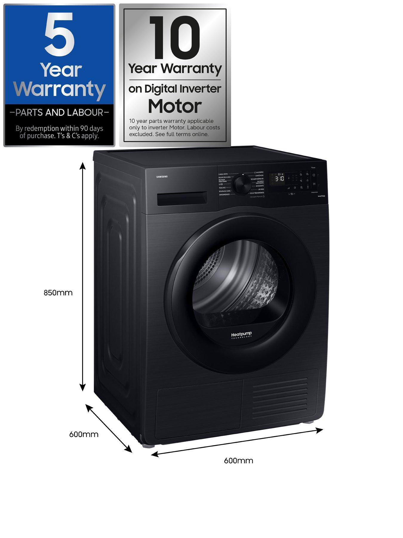Image 7 of 8 of Samsung Series 5 AI Energy DV80CGC0B0ABEU 8kg Heat Pump Tumble Dryer with OptimalDry - Black