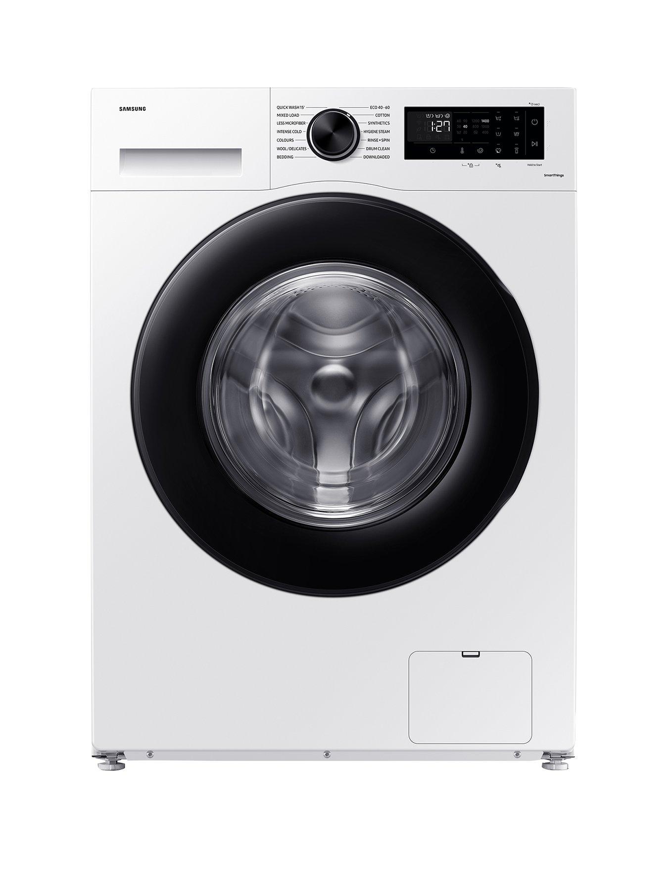 Image of Samsung Series 5 AI Energy WW80CGC04DAEEU 8kg Load, 1400rpm Spin ecobubble Washing Machine with SmartThings - White