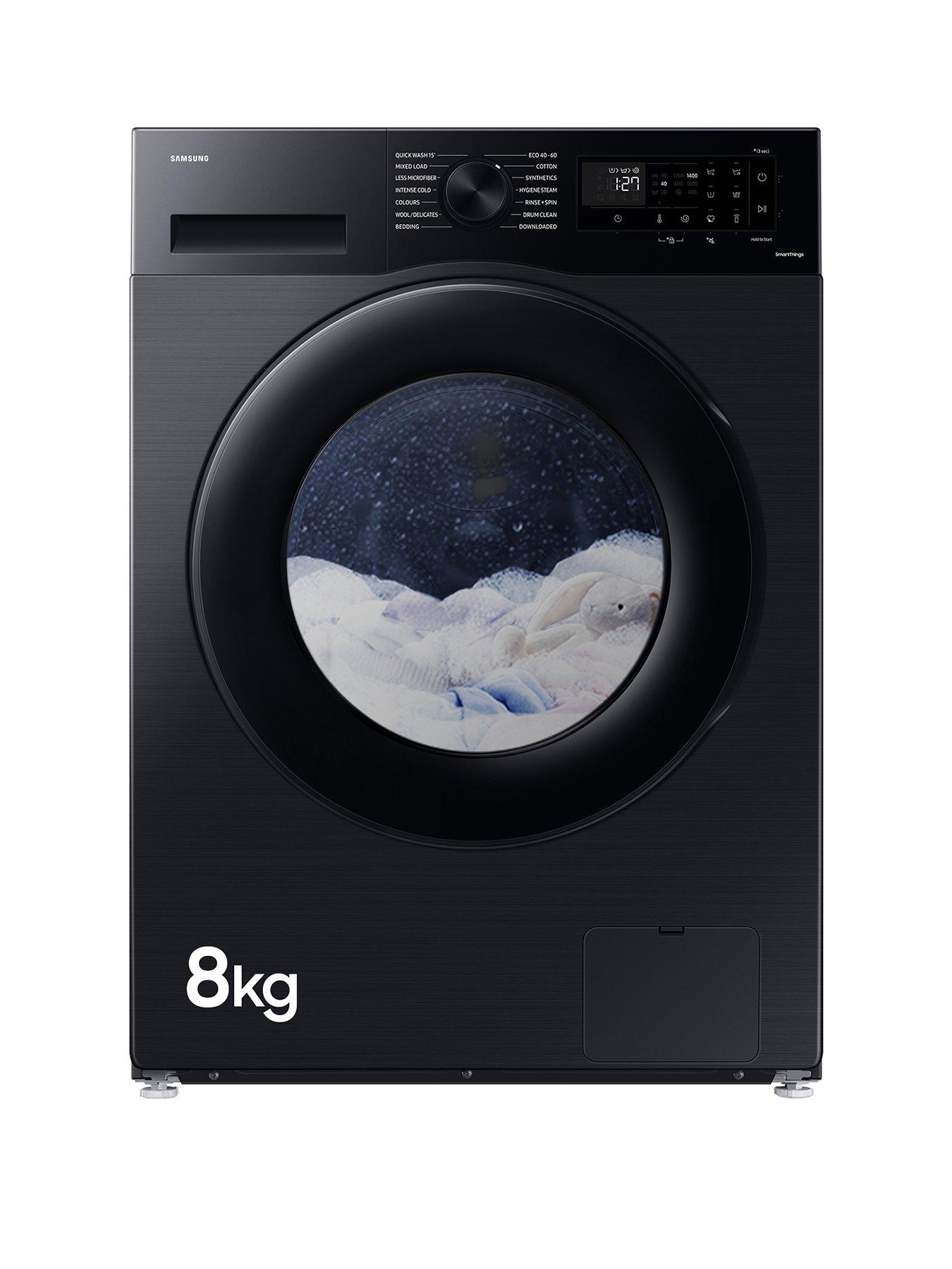 Samsung Series 5 AI Energy WW80CGC04DABEU 8kg Load, 1400 Spin ecobubble Washing Machine with SmartThings - Black