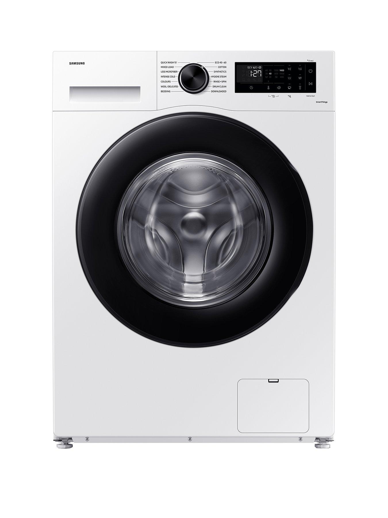 Samsung Series 5 AI Energy WW90CGC04DAEEU 9kg Load, 1400 Spin ecobubble Washing Machine with SmartThings - White