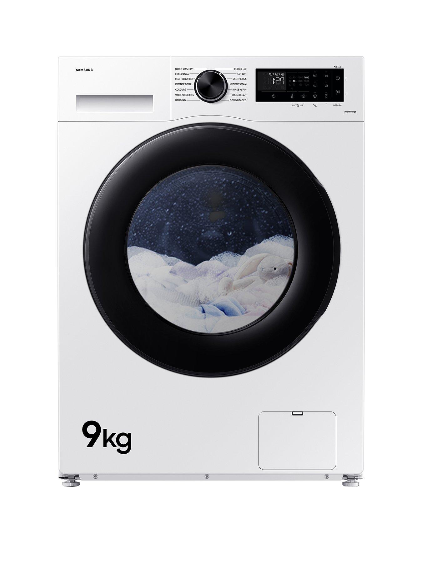 Samsung Series 5 AI Energy WW90CGC04DAEEU 9kg Load, 1400 Spin ecobubble Washing Machine with SmartThings - White