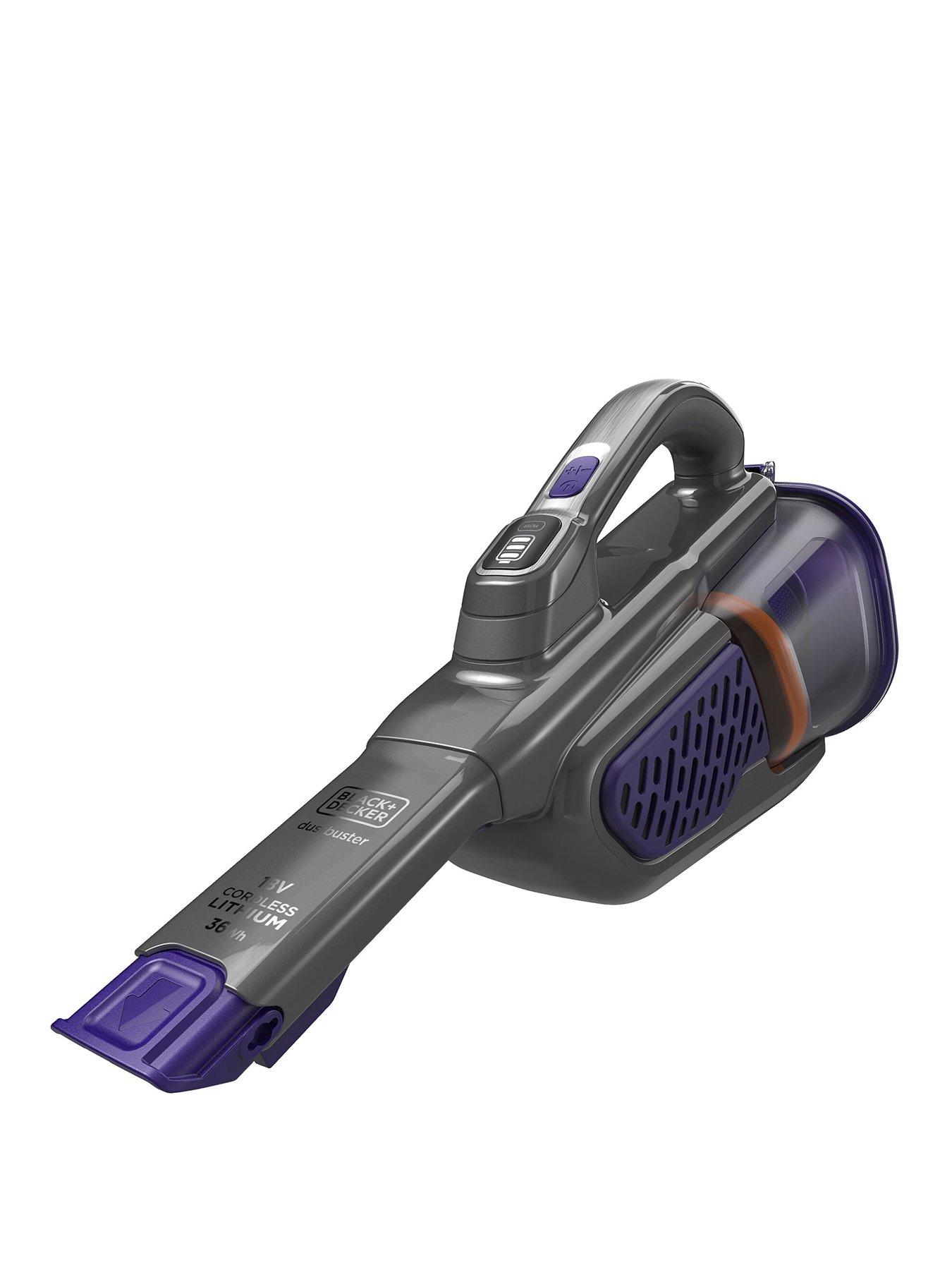 Black & Decker BLACK+DECKER 18V Cordless Dustbuster Handheld Vacuum Cleaner with Pet Extension BHHV520BFP-GB