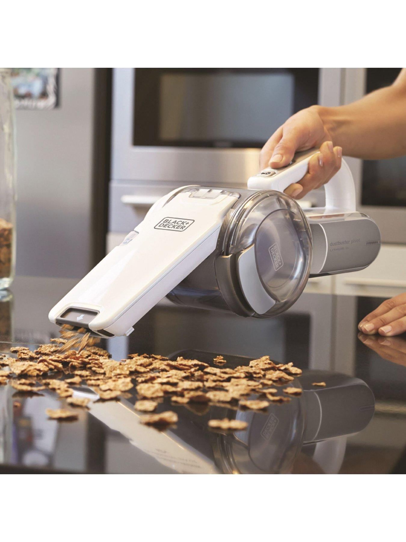 Aspirapolvere Portatile Black+Decker 18V - Dustbuster Pivot Con Batteria Al Litio