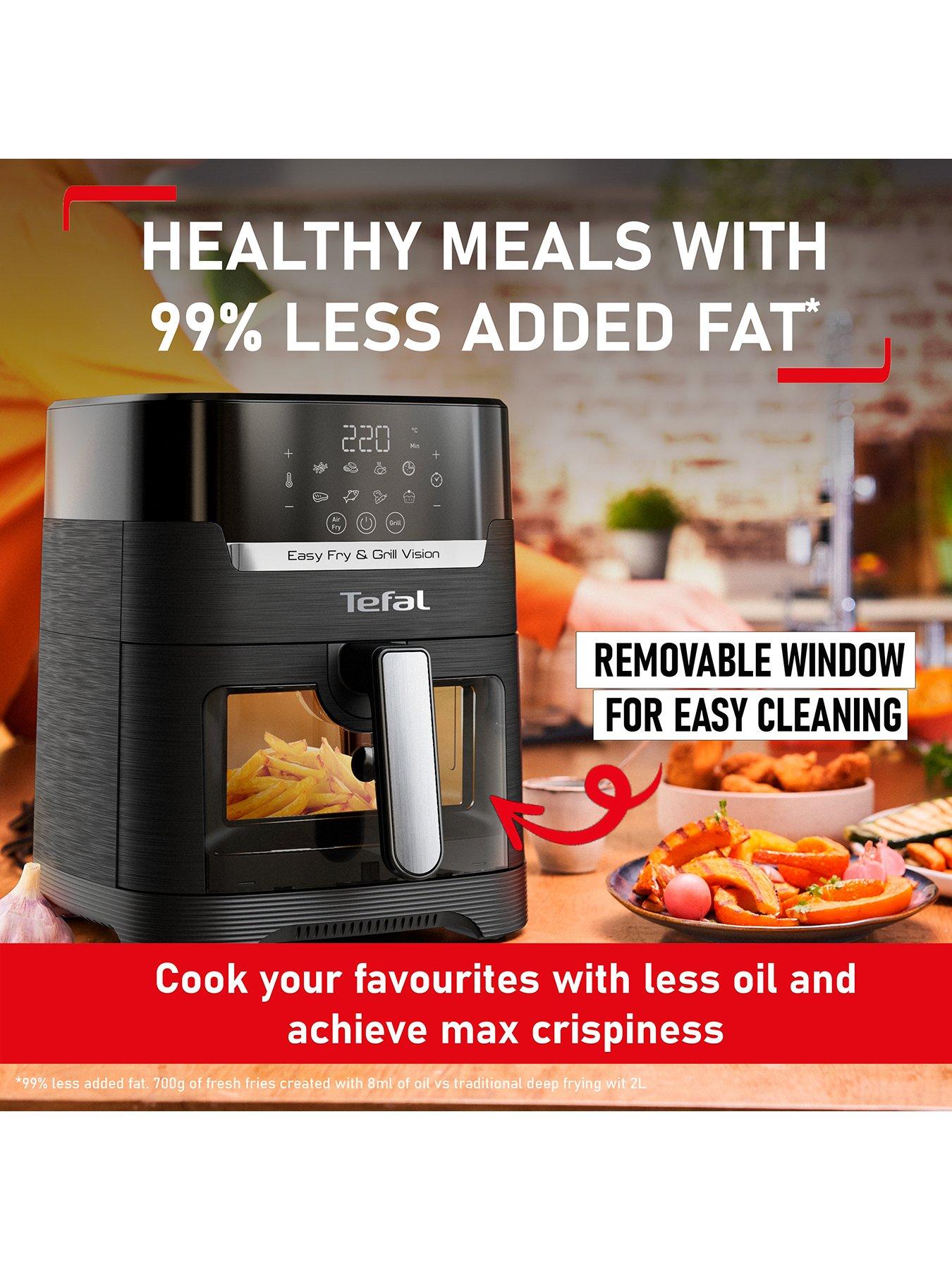 Image 3 of 8 of Tefal Easy Fry Vision Air Fryer&amp;Grill, 4.2L, 8 programs, Black, EY506840