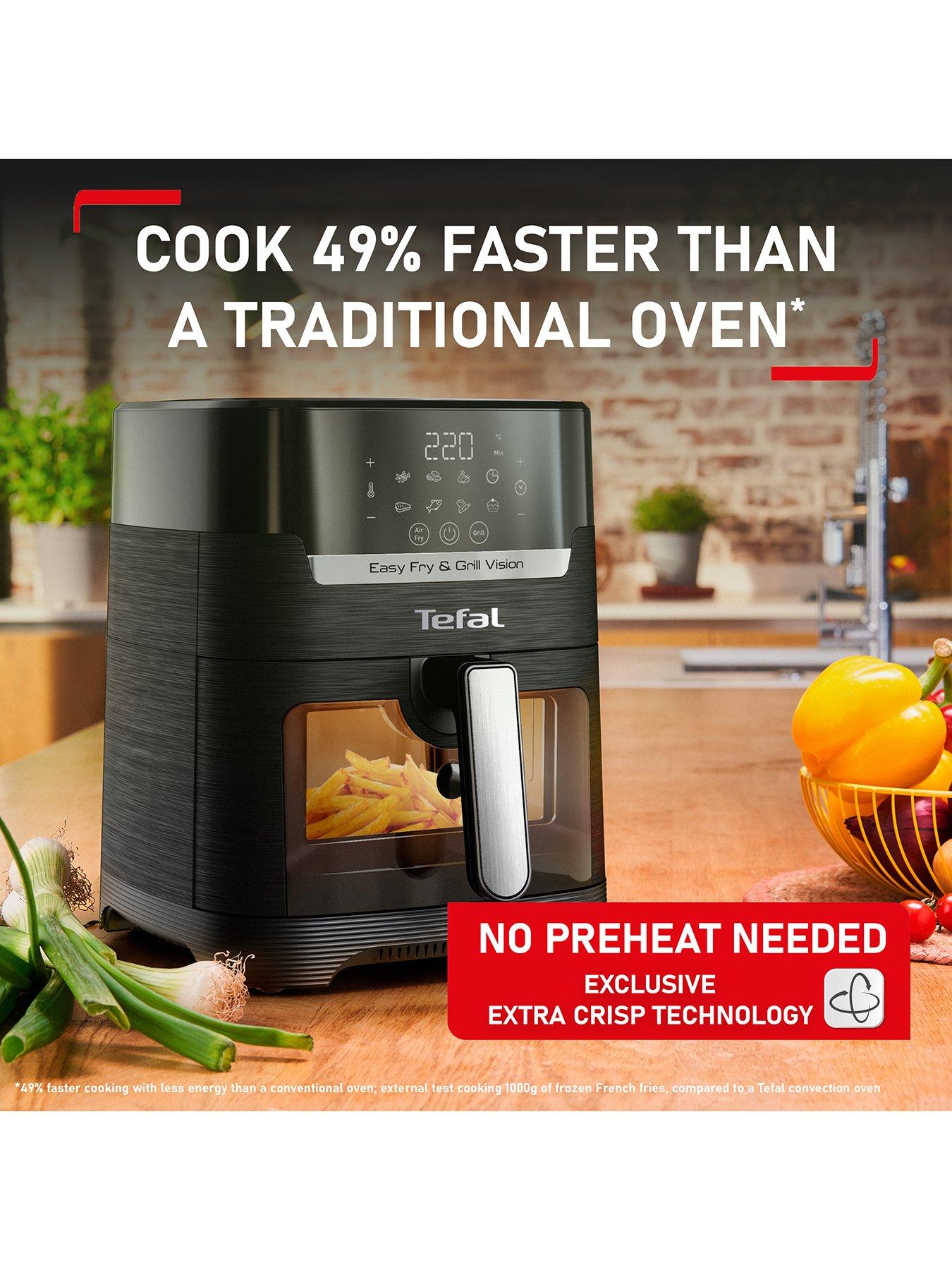 Image 5 of 8 of Tefal Easy Fry Vision Air Fryer&amp;Grill, 4.2L, 8 programs, Black, EY506840