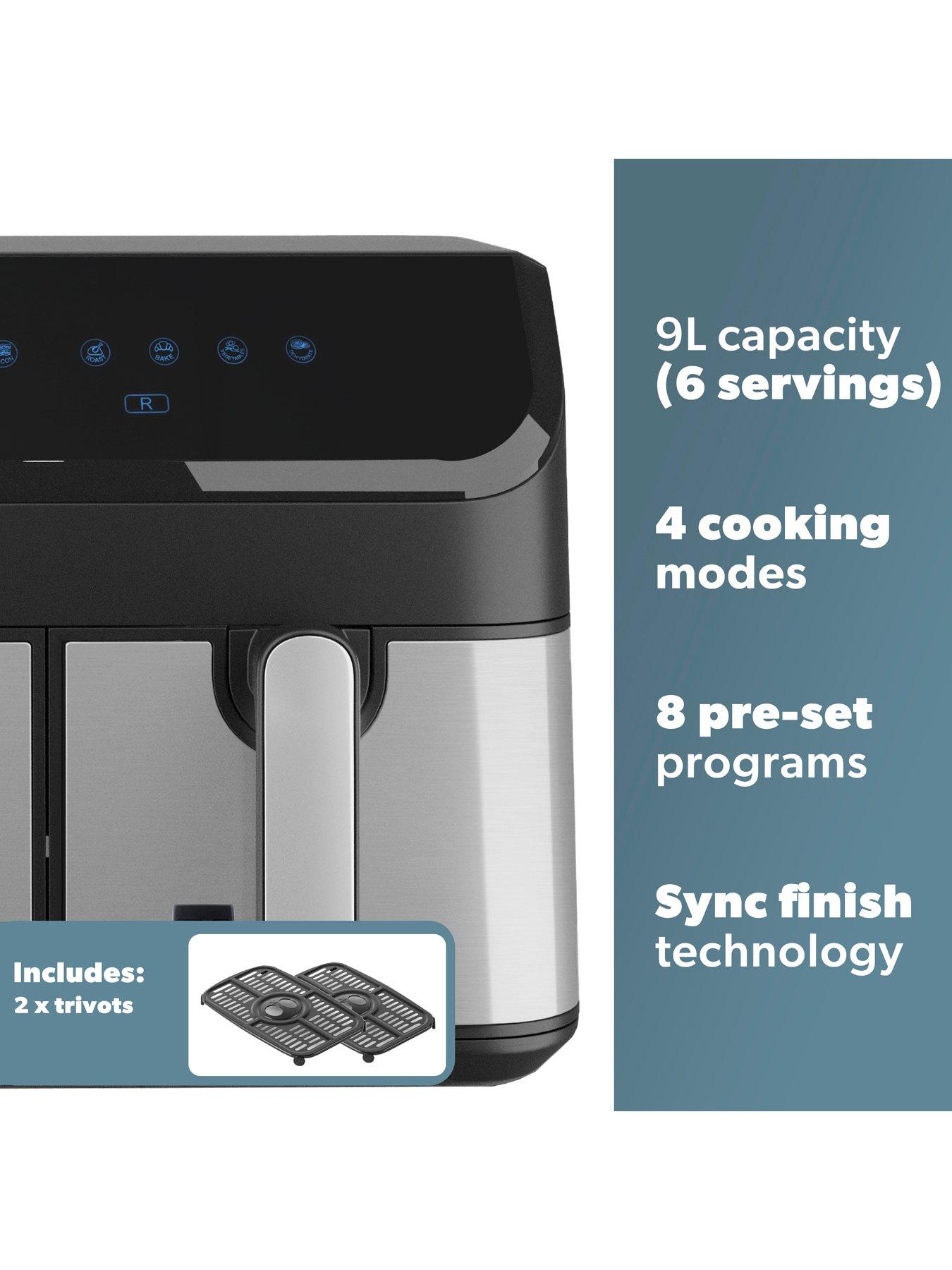 Image 4 of 7 of Daewoo Xl 9L Digital Double Drawer Air Fryer