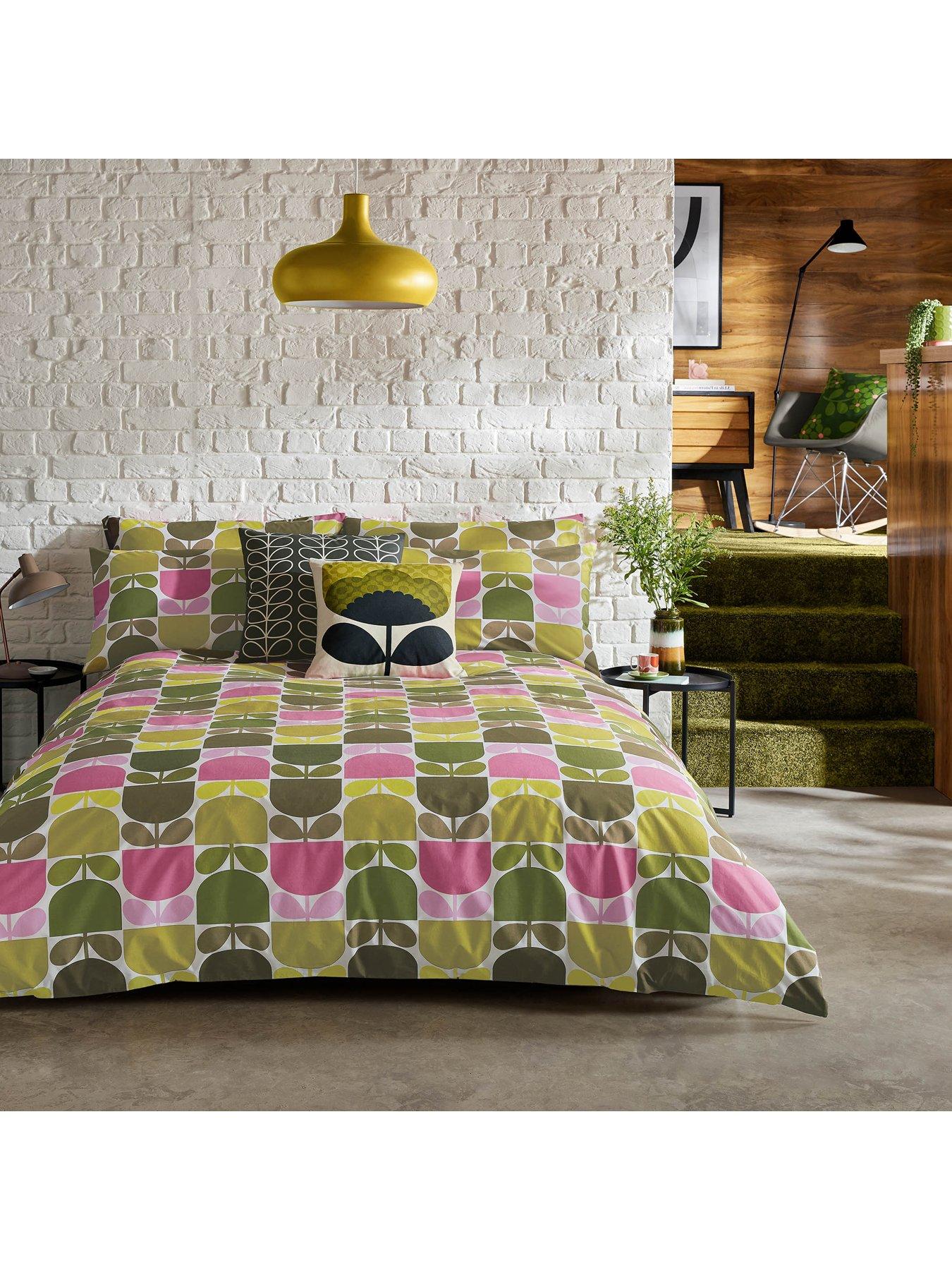 undefined 100% Cotton Multi Block Stem Duvet Set
