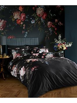 Product photograph of Graham Brown Hague Fleurs 100 Cotton Sateen Duvet Cover Set from very.co.uk