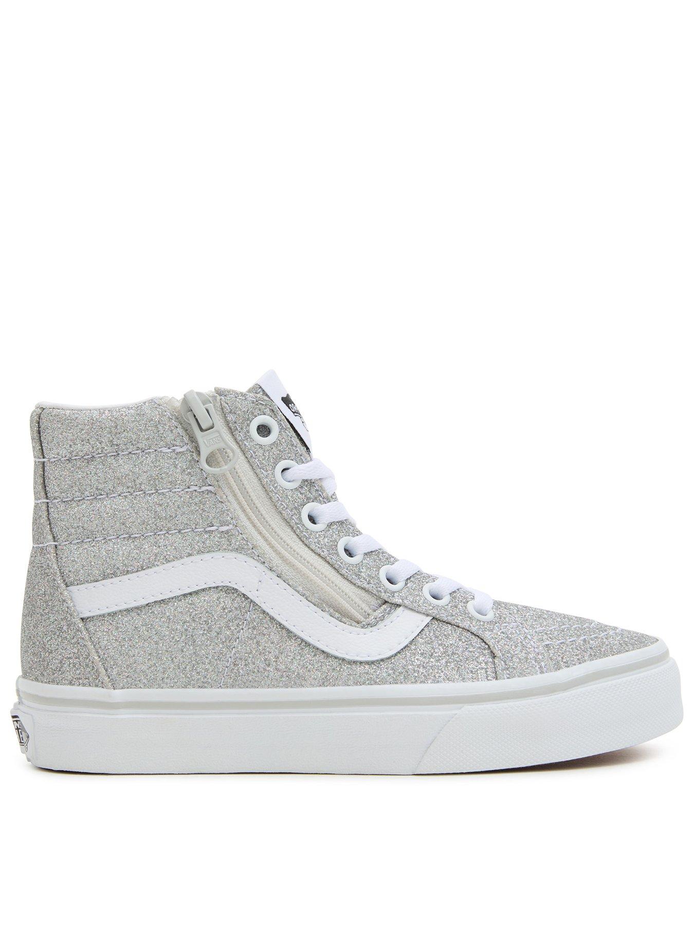 Vans sk8 hi hot sale reissue zip white