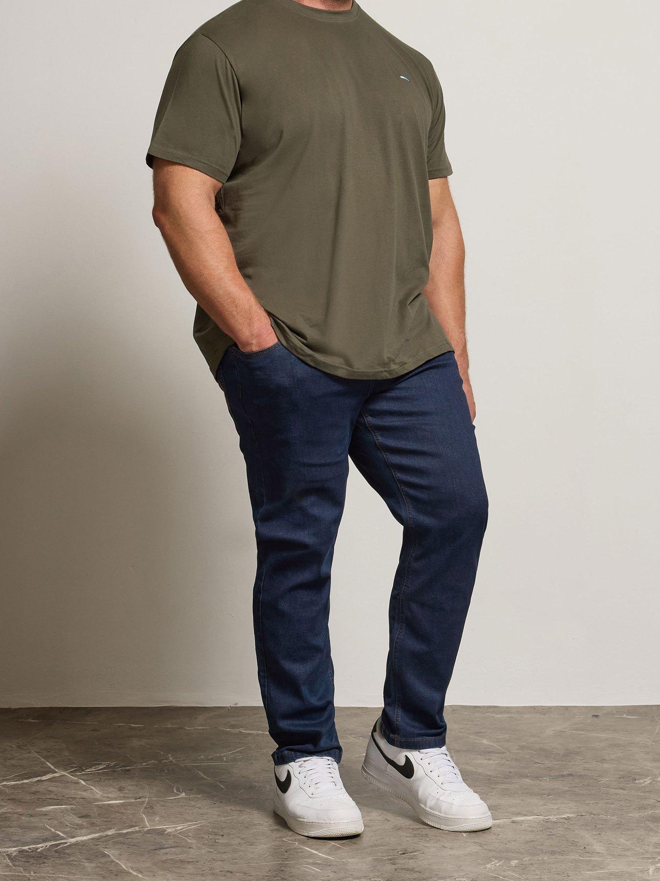BadRhino Br Stretch Slim Jean, Blue, Size 58, Inside Leg Long, Men