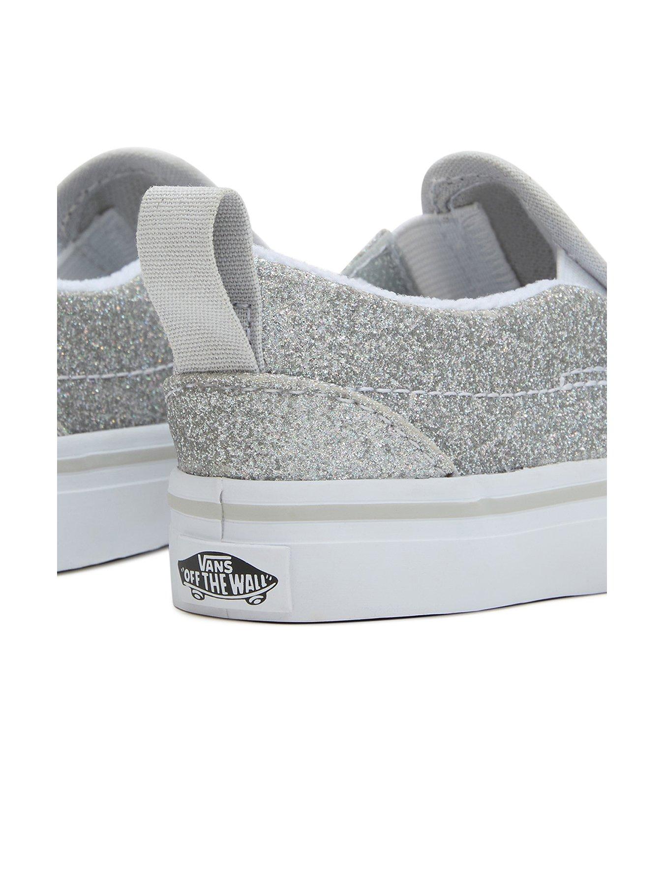 Silver glitter old deals skool vans