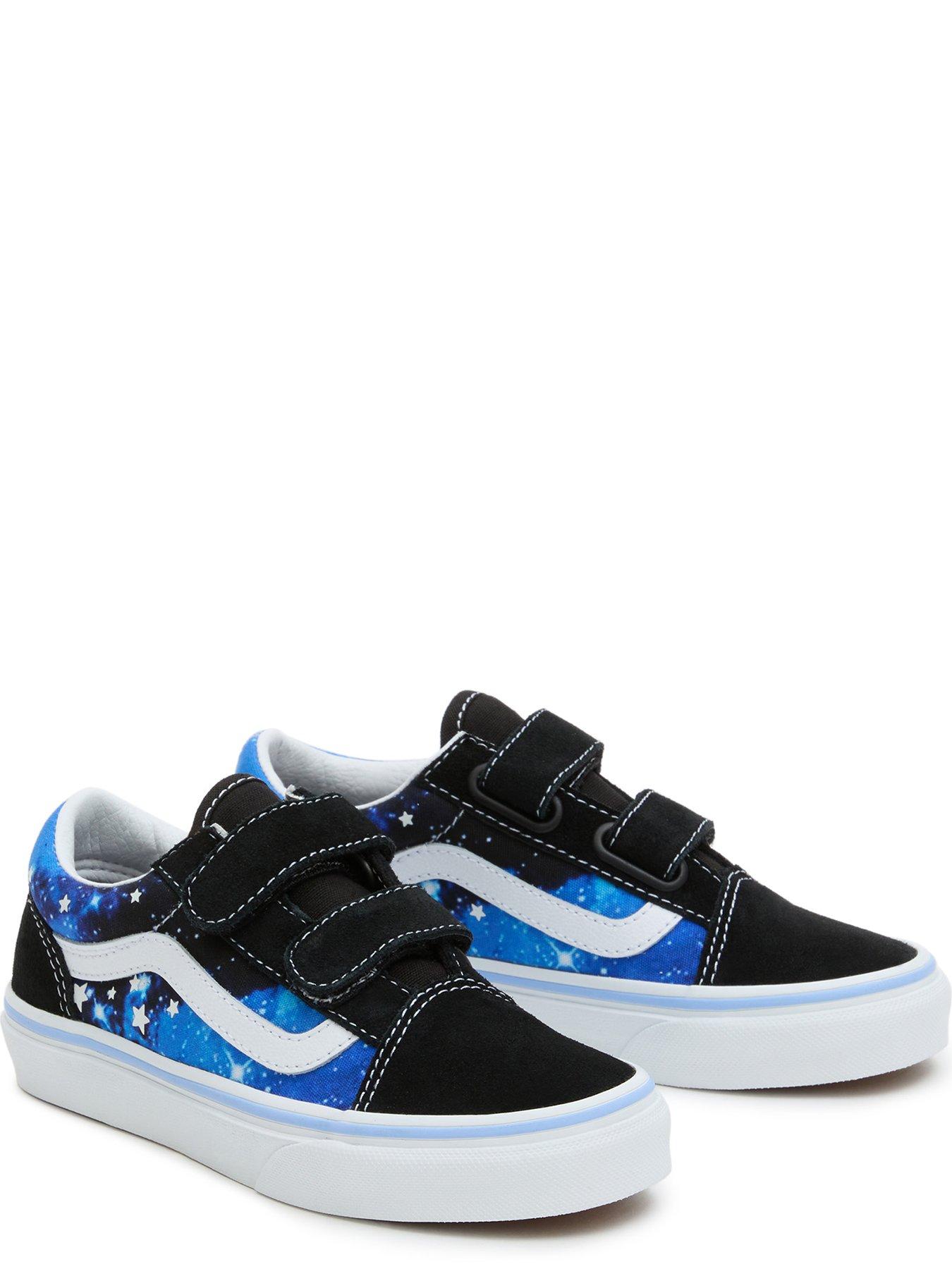 Vans shoes blue and on sale black