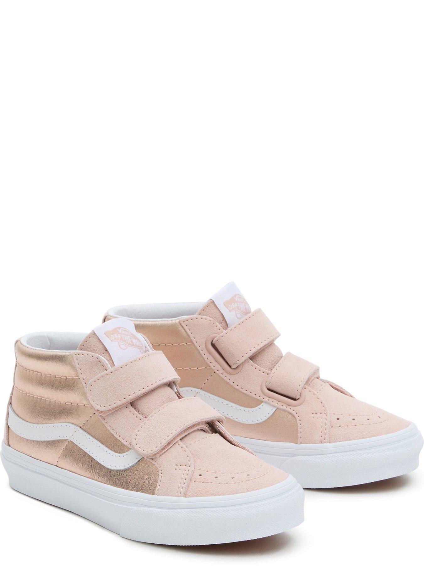 Pink suede cheap vans uk