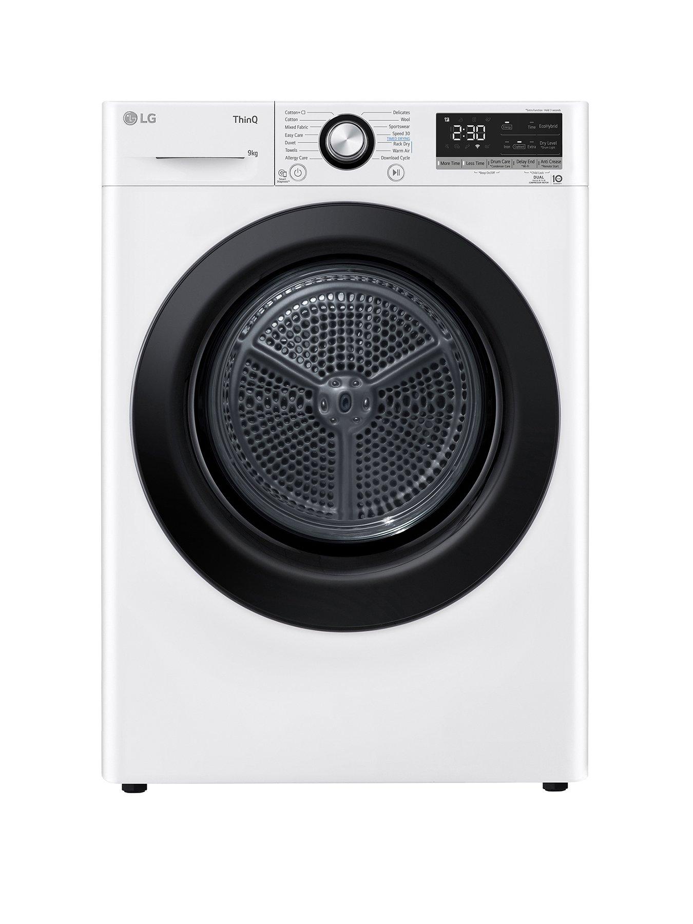 undefined DUAL Dry FDV309WN 9kg Heat Pump Tumble Dryer - White - A++ Rated