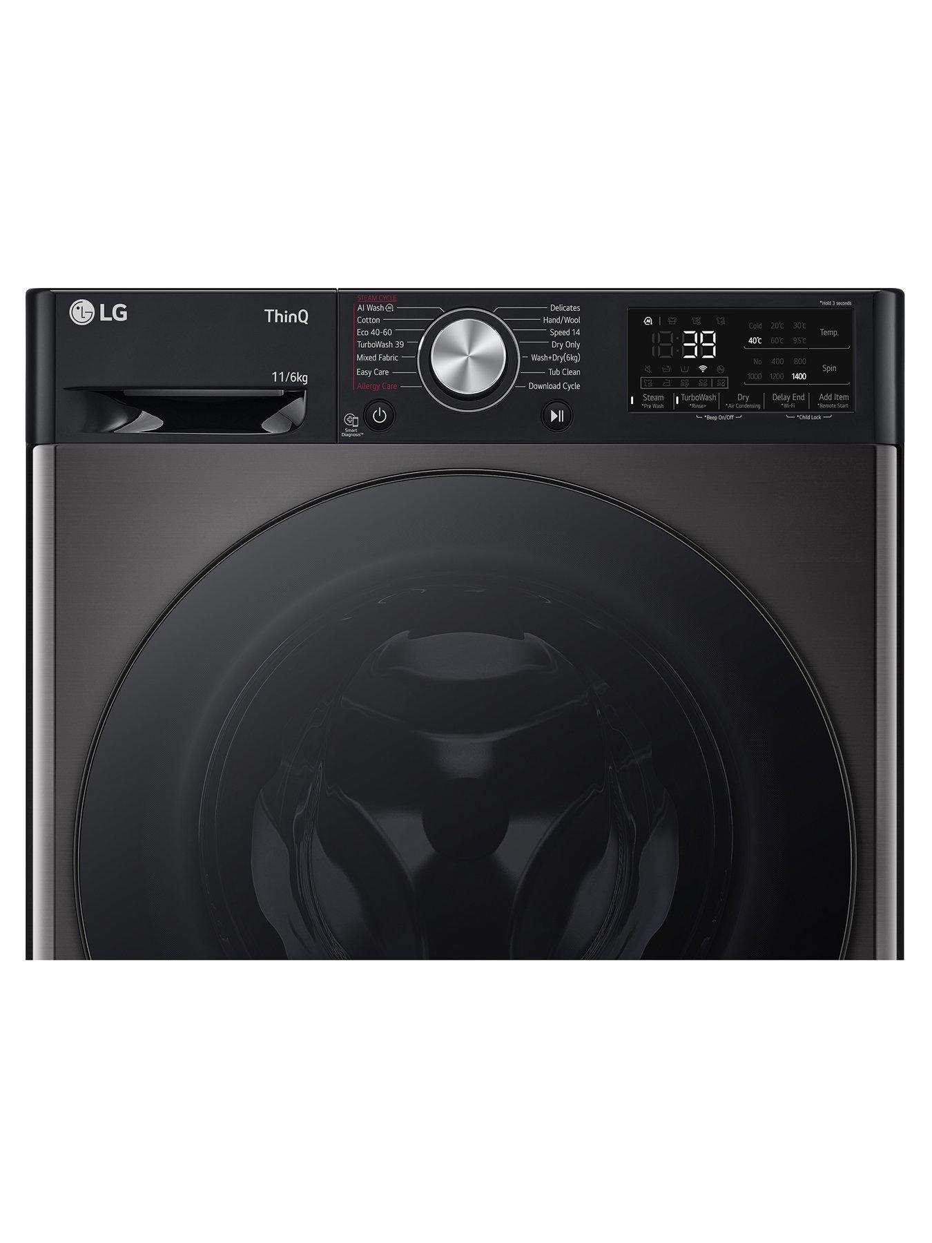 Image 4 of 7 of LG TurboWash&nbsp;360 FWY916BBTN1 11kg Wash, 6kg Dry, 1400 Spin&nbsp;Washer Dryer - Platinum Black