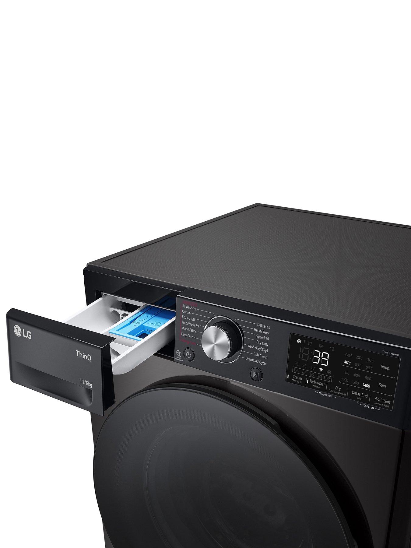 Image 5 of 7 of LG TurboWash&nbsp;360 FWY916BBTN1 11kg Wash, 6kg Dry, 1400 Spin&nbsp;Washer Dryer - Platinum Black