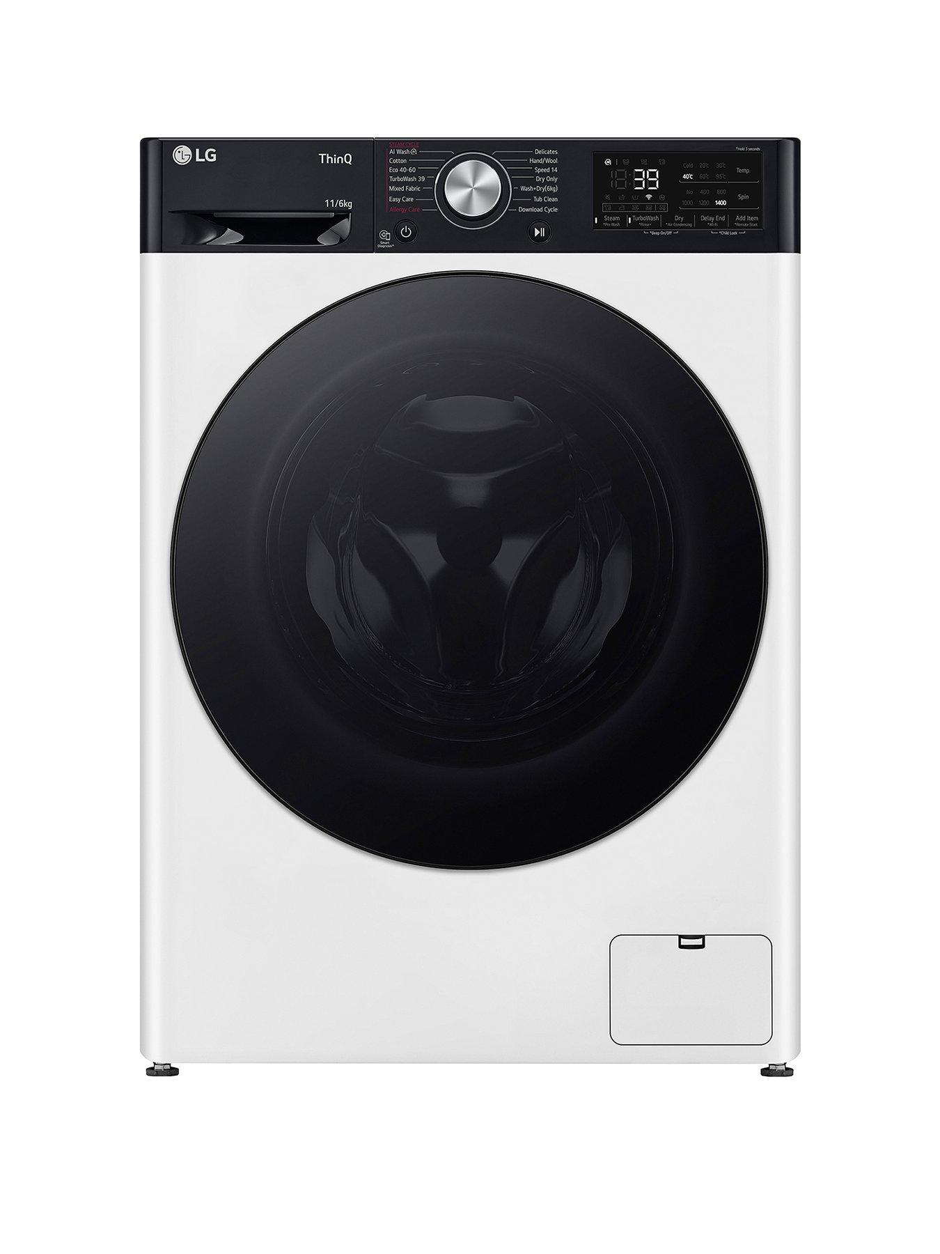 Image of LG TurboWash 360 FWY916WBTN1 11kg Wash, 6kg Dry, 1400 Spin Washer Dryer - White
