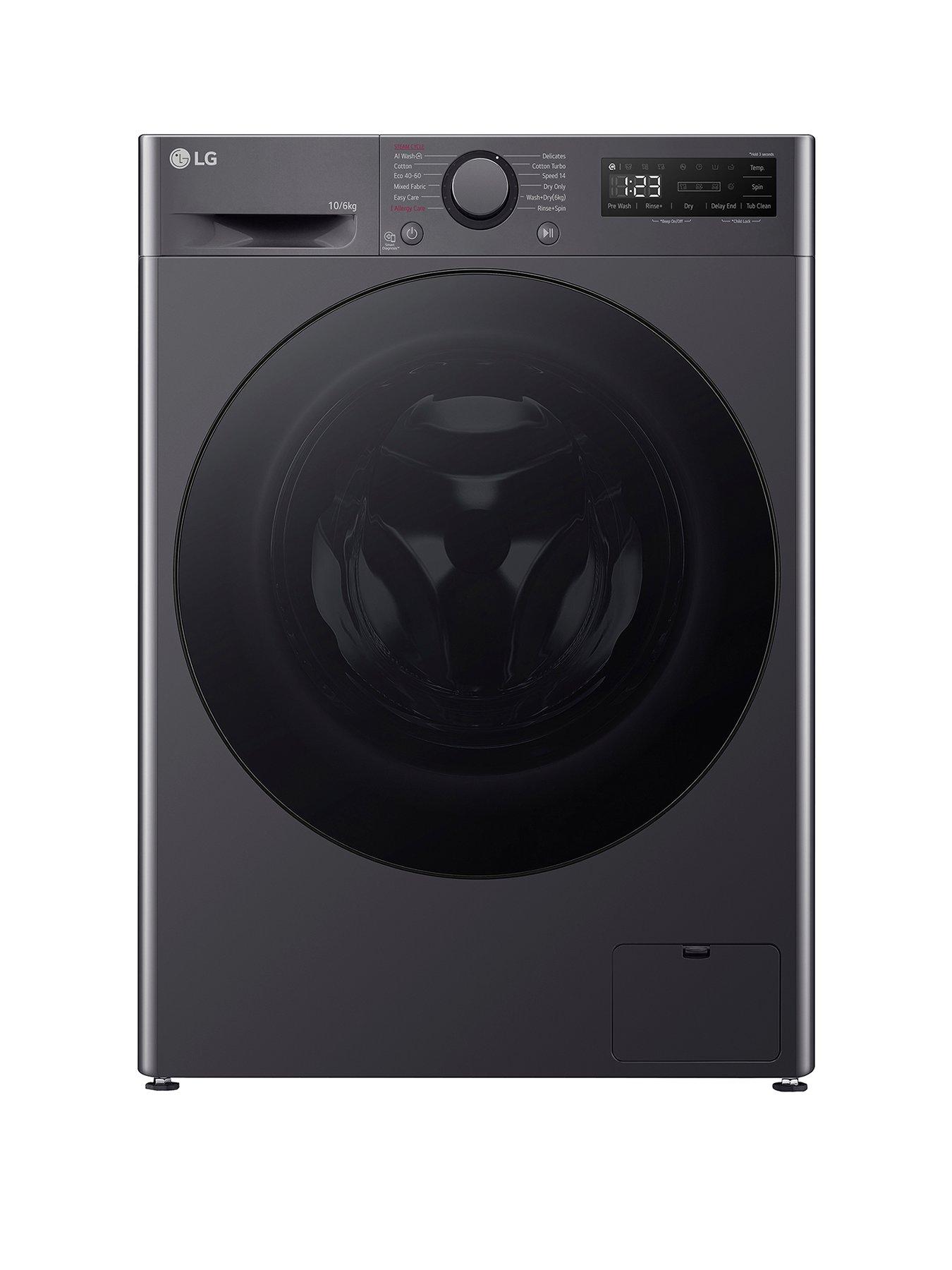 undefined TurboWash FWY606GBLN1 10kg Wash, 6kg Dry, 1400 Spin Washer Dryer - Slate Grey