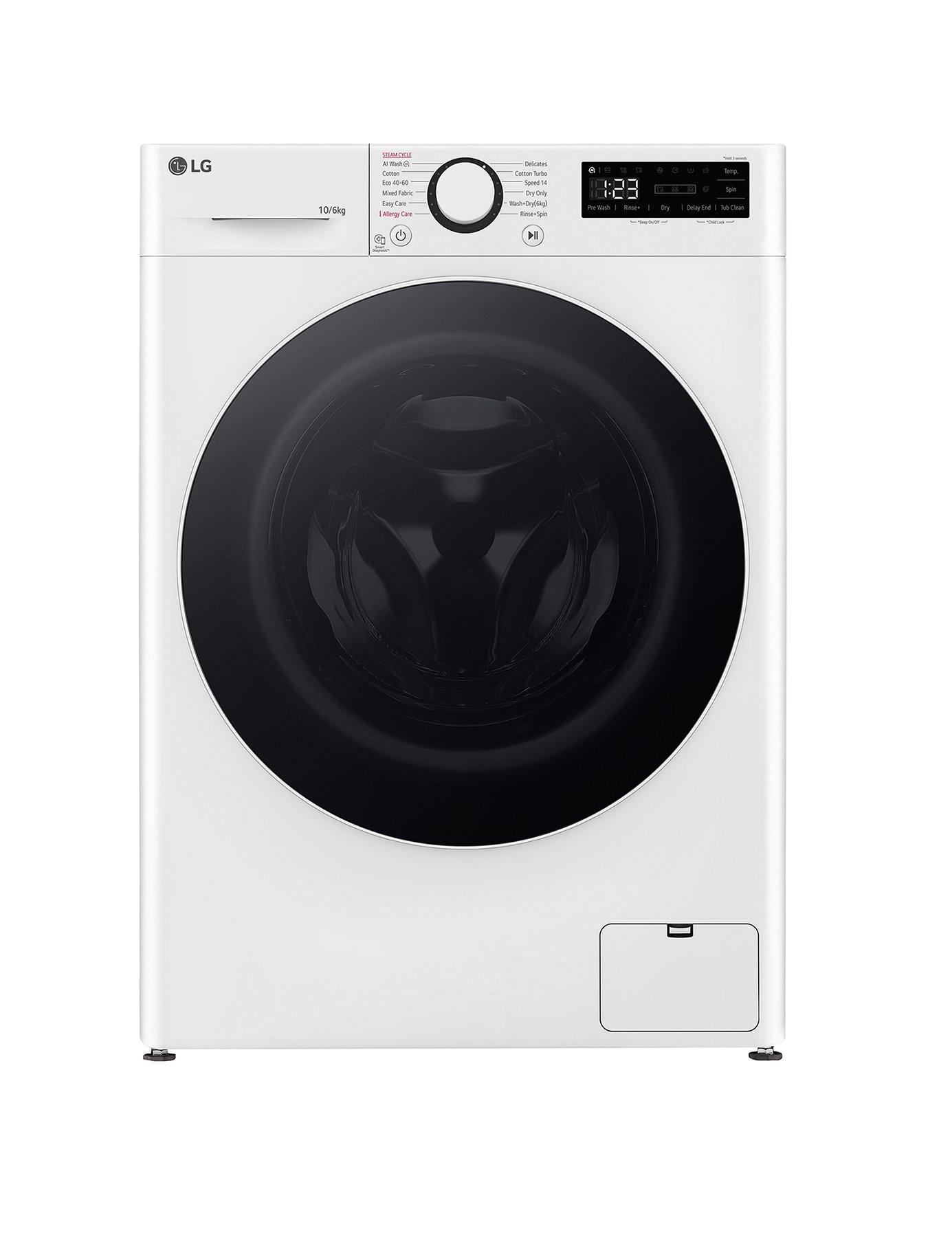 Image of LG TurboWash FWY606WWLN1 10kg Wash, 6kg Dry, 1400 Spin Washer Dryer - White