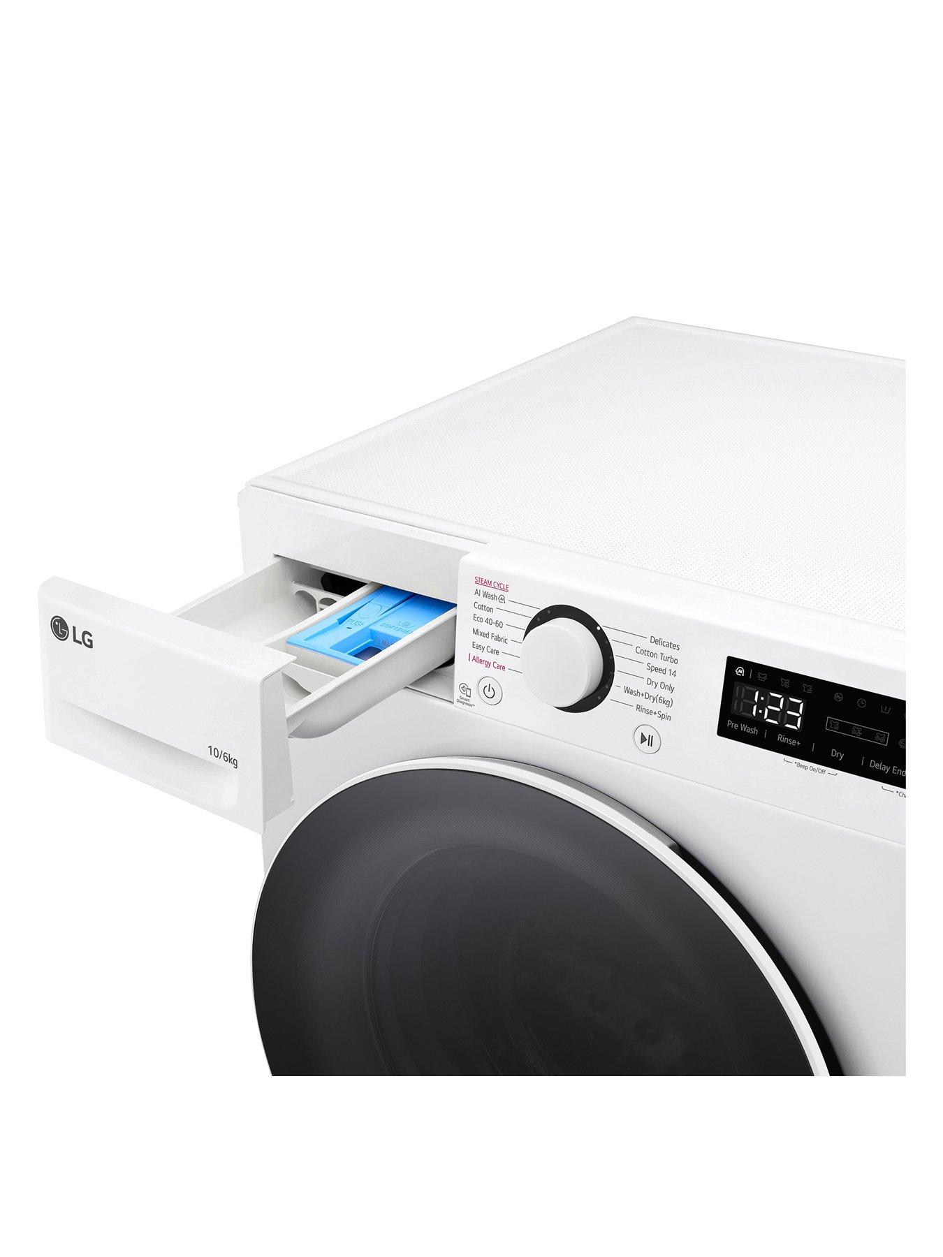 Image 4 of 6 of LG TurboWash FWY606WWLN1 10kg Wash,&nbsp;6kg Dry, 1400 Spin&nbsp;Washer Dryer - White