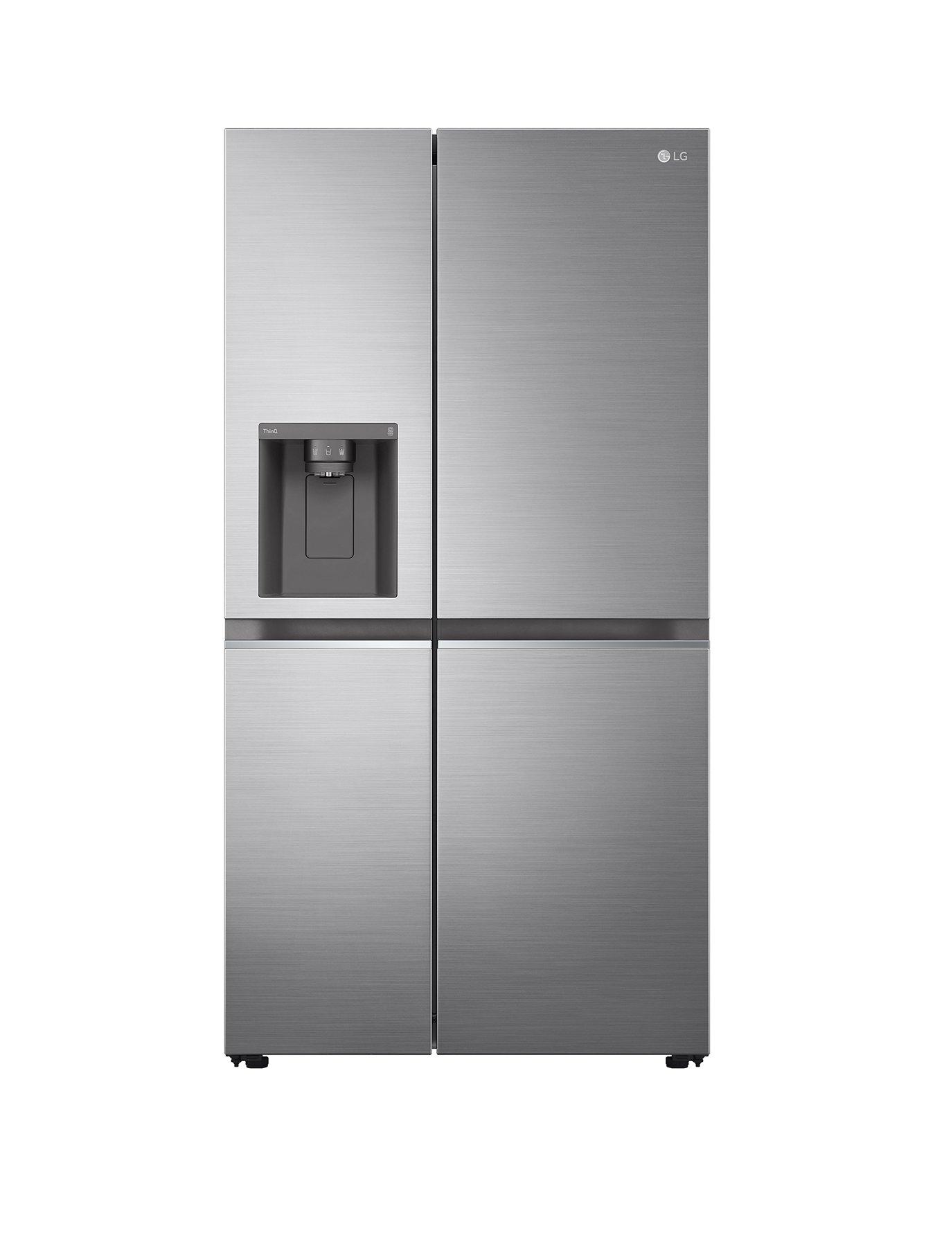 undefined NatureFRESH GSLV70PZTD Side-by-Side  WiFi Fridge Freezer with Water  &  Ice Dispenser - Shiny Steel - 635L
