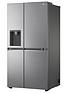  image of lg-naturefresh-gslv71pztd-side-by-side-fridge-freezer-with-non-plumbednbspwater-amp-icenbspdispensernbsp--shiny-steel-635l