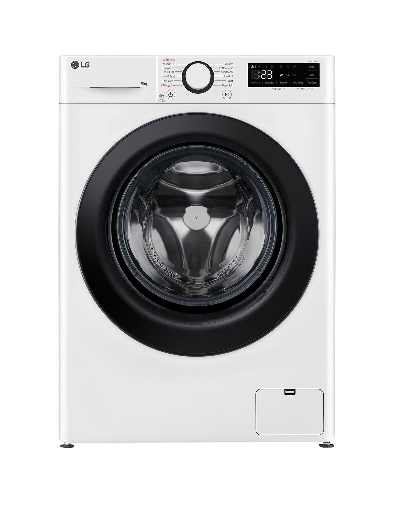 LG TurboWash F2Y509WBLN1 9kg Load, 1200 Spin Washing Machine - White