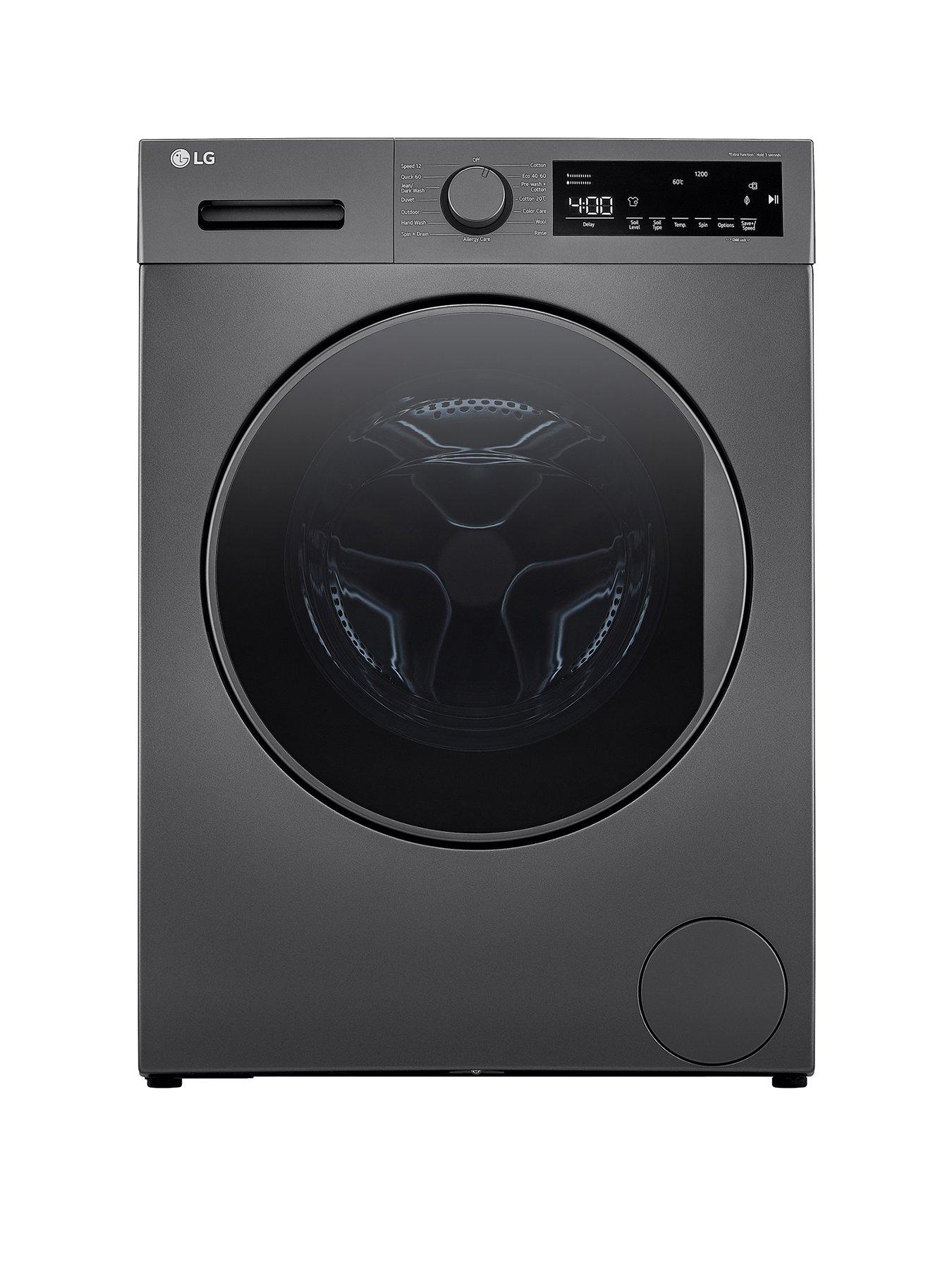 Lg Steam F2T208Sse 8Kg Washing Machine - Dark Silver